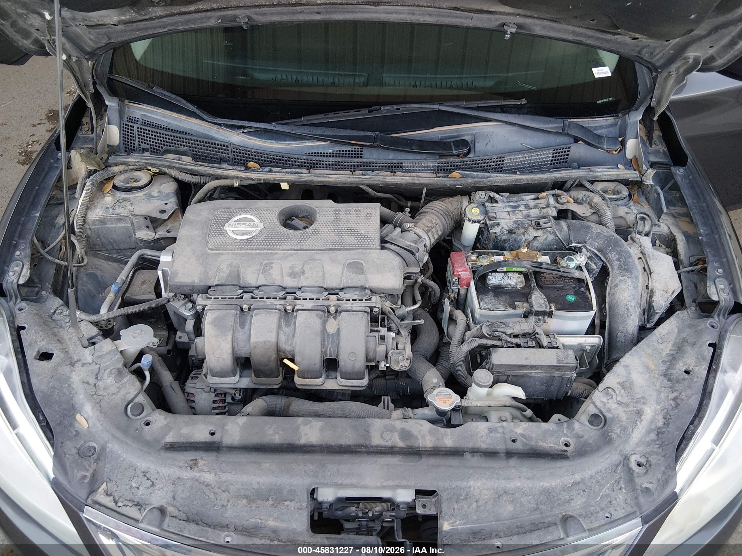 2014 Nissan Sentra Fe+ S/fe+ Sv/s/sl/sr/sv Gray vin: 3N1AB7AP7EY217757