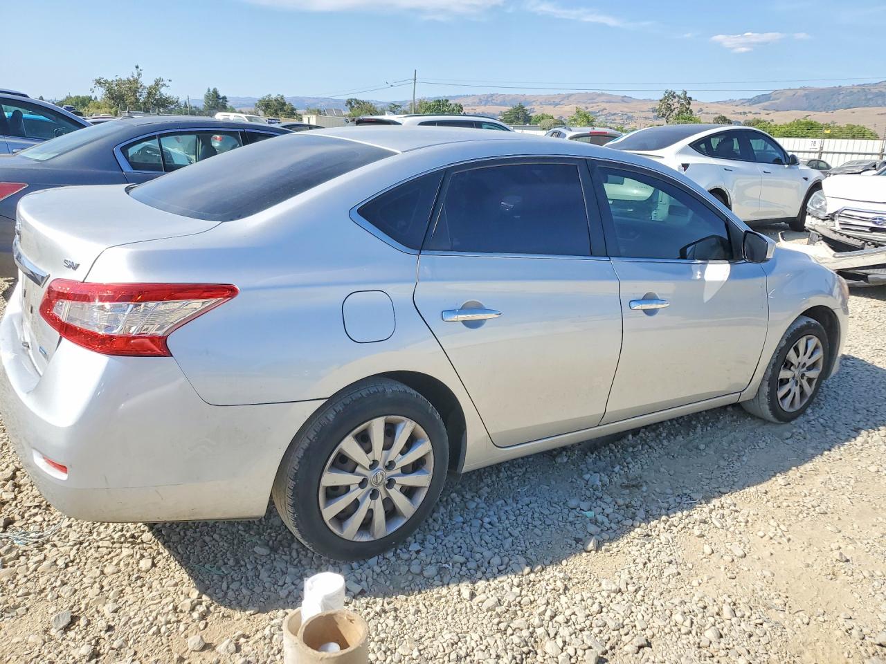 2014 Nissan Sentra Sv Silver vin: 3N1AB7AP7EY221114