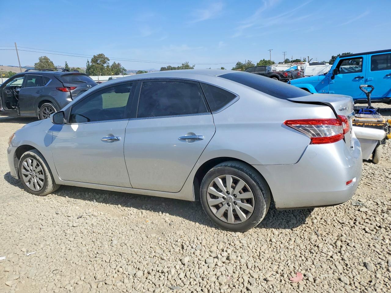 2014 Nissan Sentra Sv Silver vin: 3N1AB7AP7EY221114