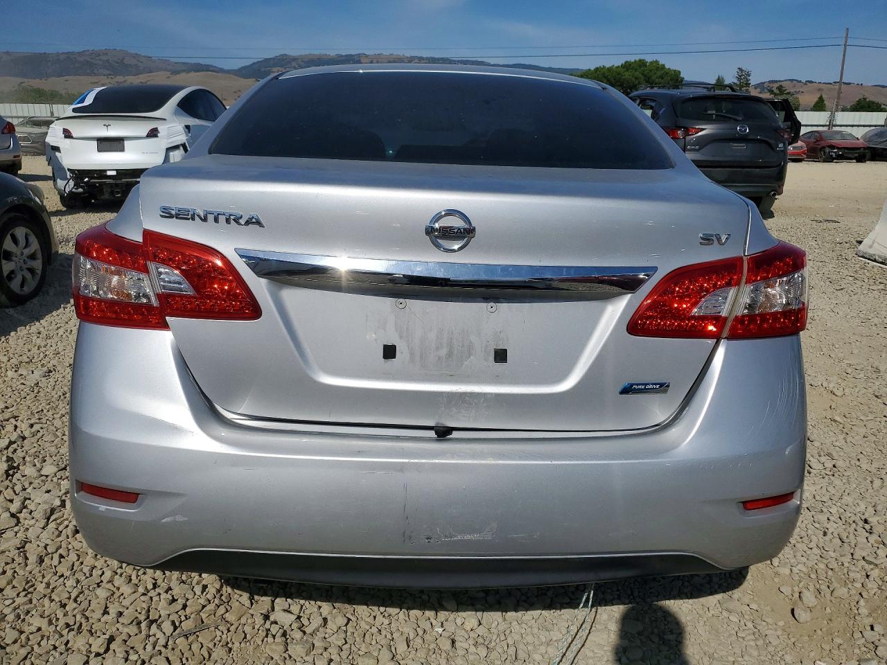 2014 Nissan Sentra Sv Silver vin: 3N1AB7AP7EY221114
