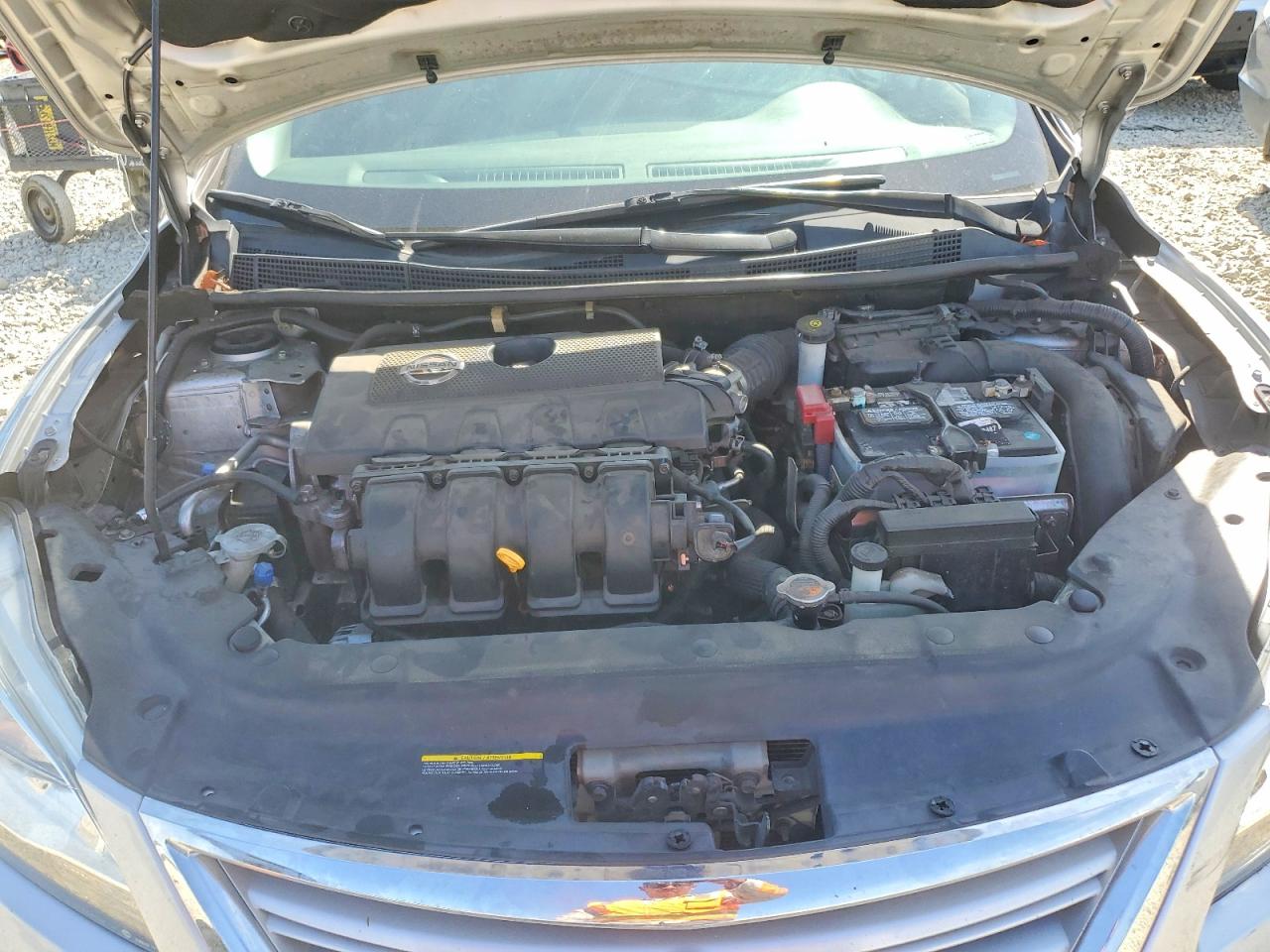 2014 Nissan Sentra Sv Silver vin: 3N1AB7AP7EY221114