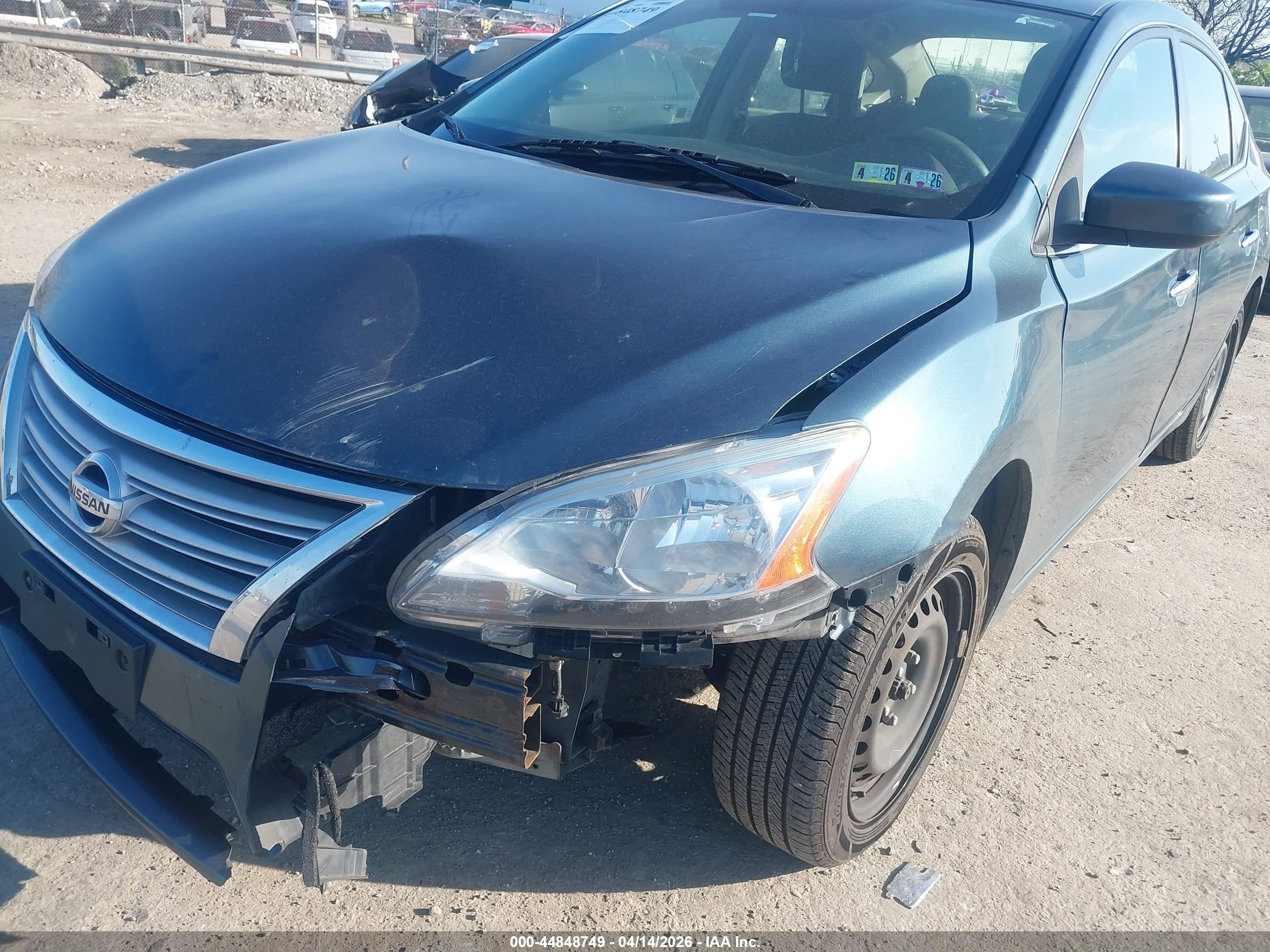 2014 Nissan Sentra Sv Dark Blue vin: 3N1AB7AP7EY223428