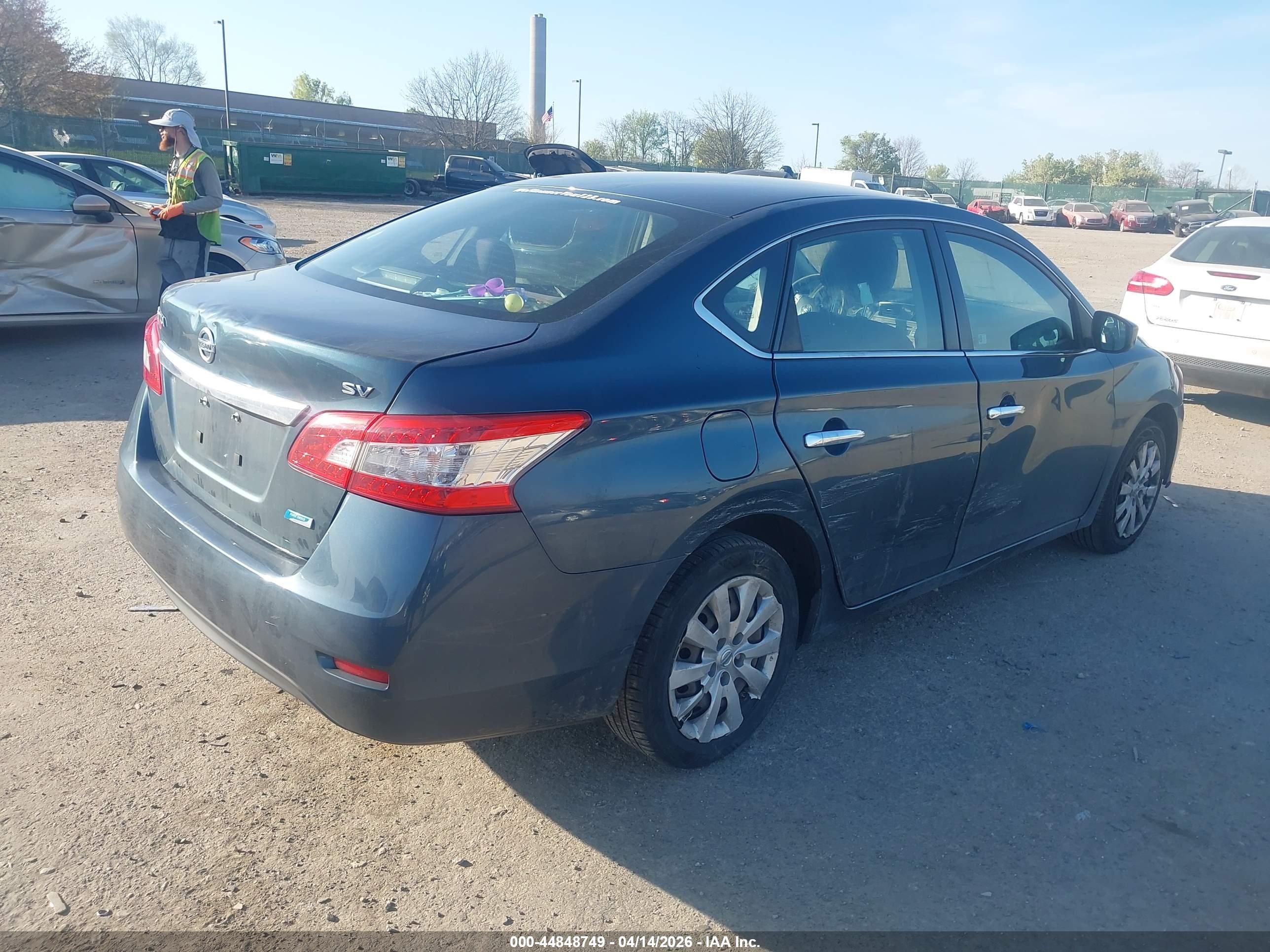 2014 Nissan Sentra Sv Dark Blue vin: 3N1AB7AP7EY223428
