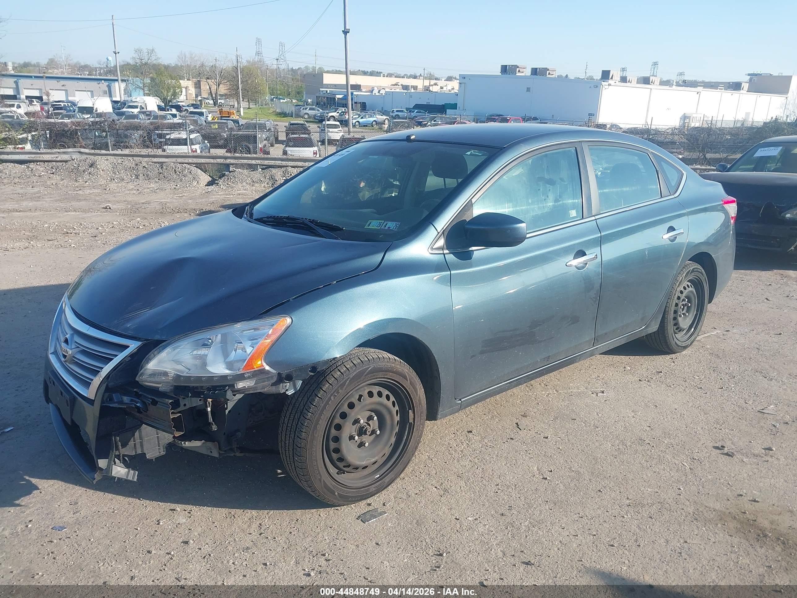 2014 Nissan Sentra Sv Dark Blue vin: 3N1AB7AP7EY223428