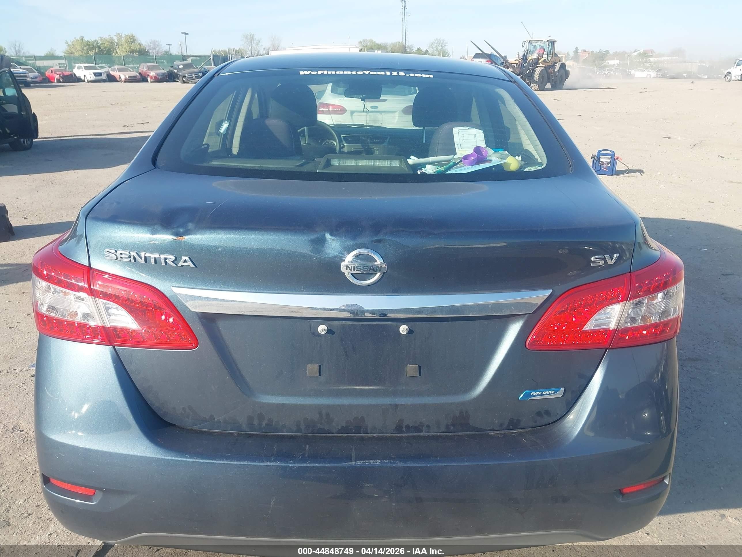 2014 Nissan Sentra Sv Dark Blue vin: 3N1AB7AP7EY223428