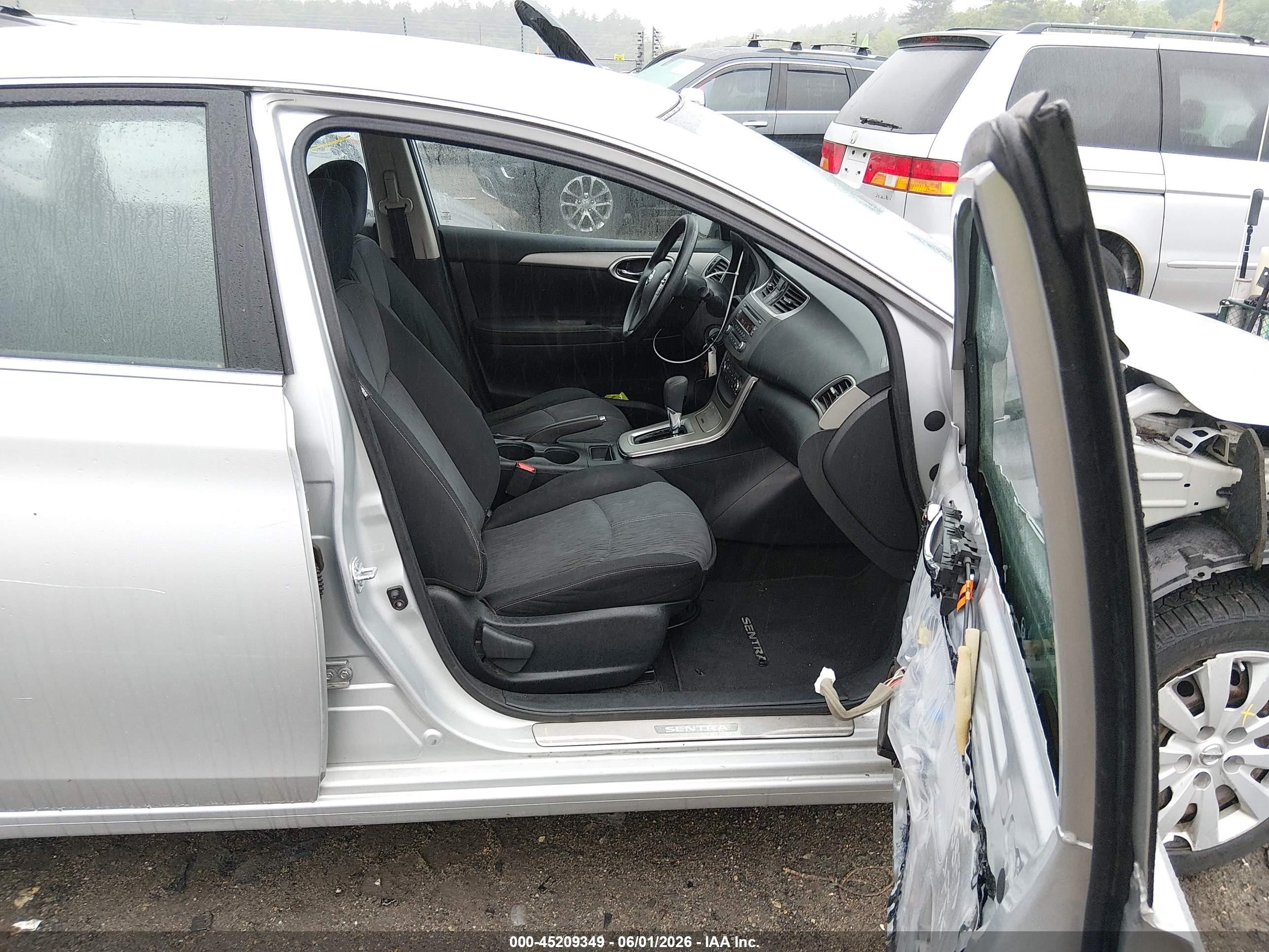 2014 Nissan Sentra Sv Silver vin: 3N1AB7AP7EY225762