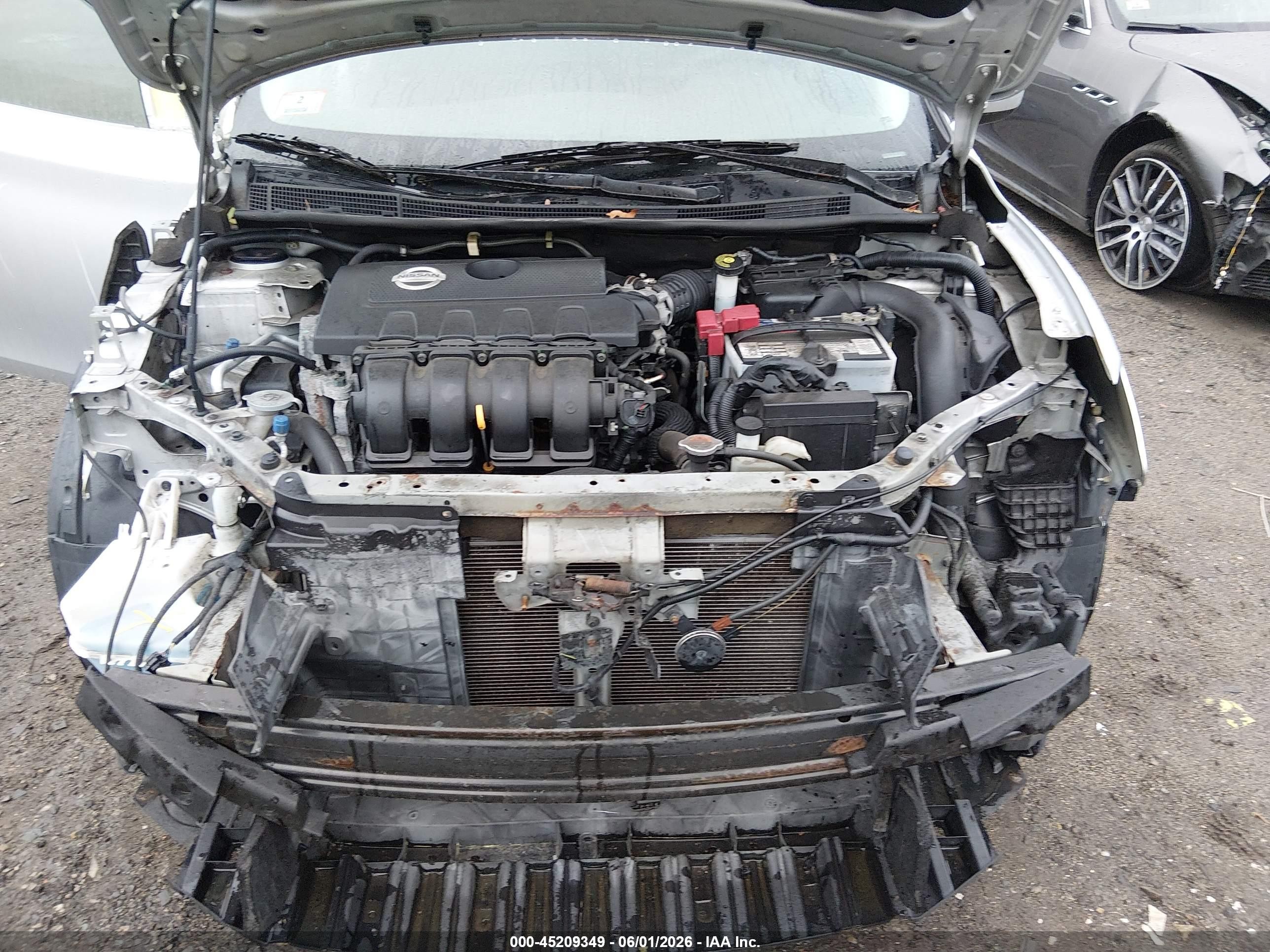 2014 Nissan Sentra Sv Silver vin: 3N1AB7AP7EY225762