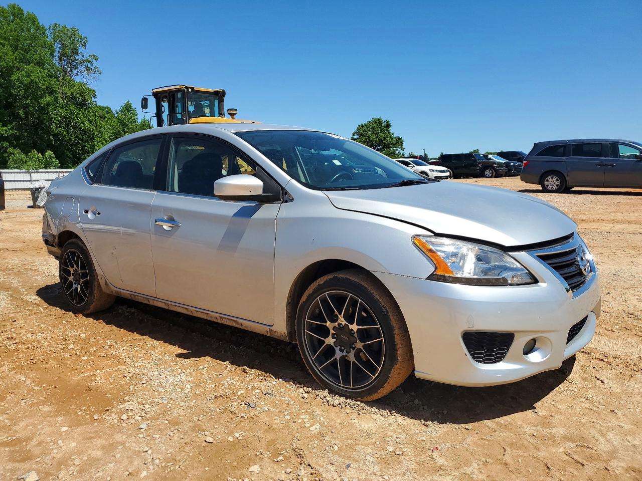 2014 Nissan Sentra Sr Silver vin: 3N1AB7AP7EY227236