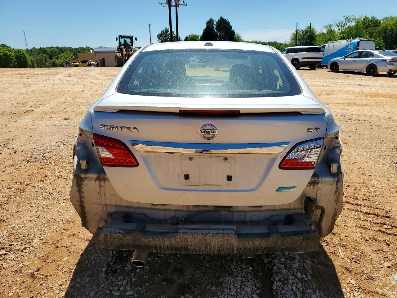 2014 Nissan Sentra Sr Silver vin: 3N1AB7AP7EY227236