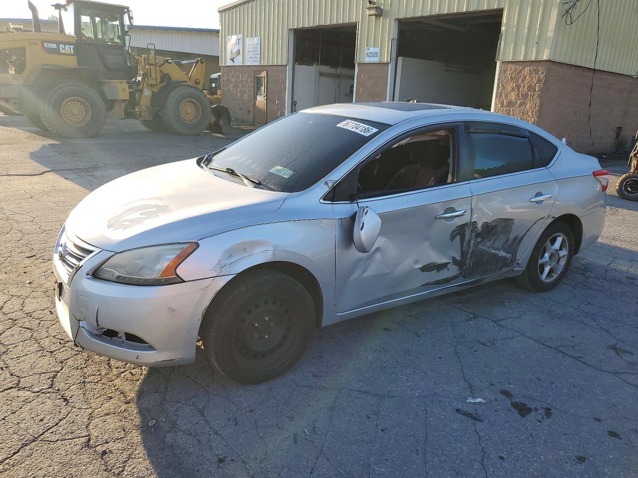 2014 Nissan Sentra Sv Silver vin: 3N1AB7AP7EY231562