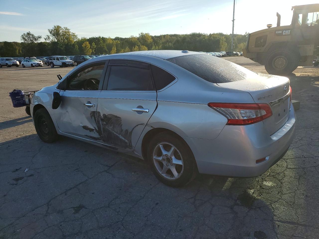 2014 Nissan Sentra Sv Silver vin: 3N1AB7AP7EY231562