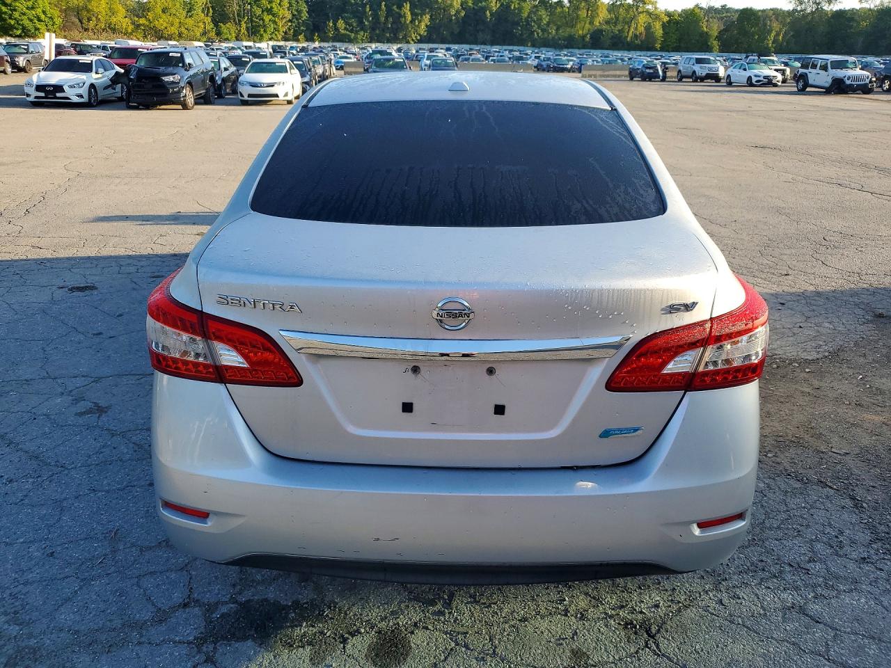 2014 Nissan Sentra Sv Silver vin: 3N1AB7AP7EY231562