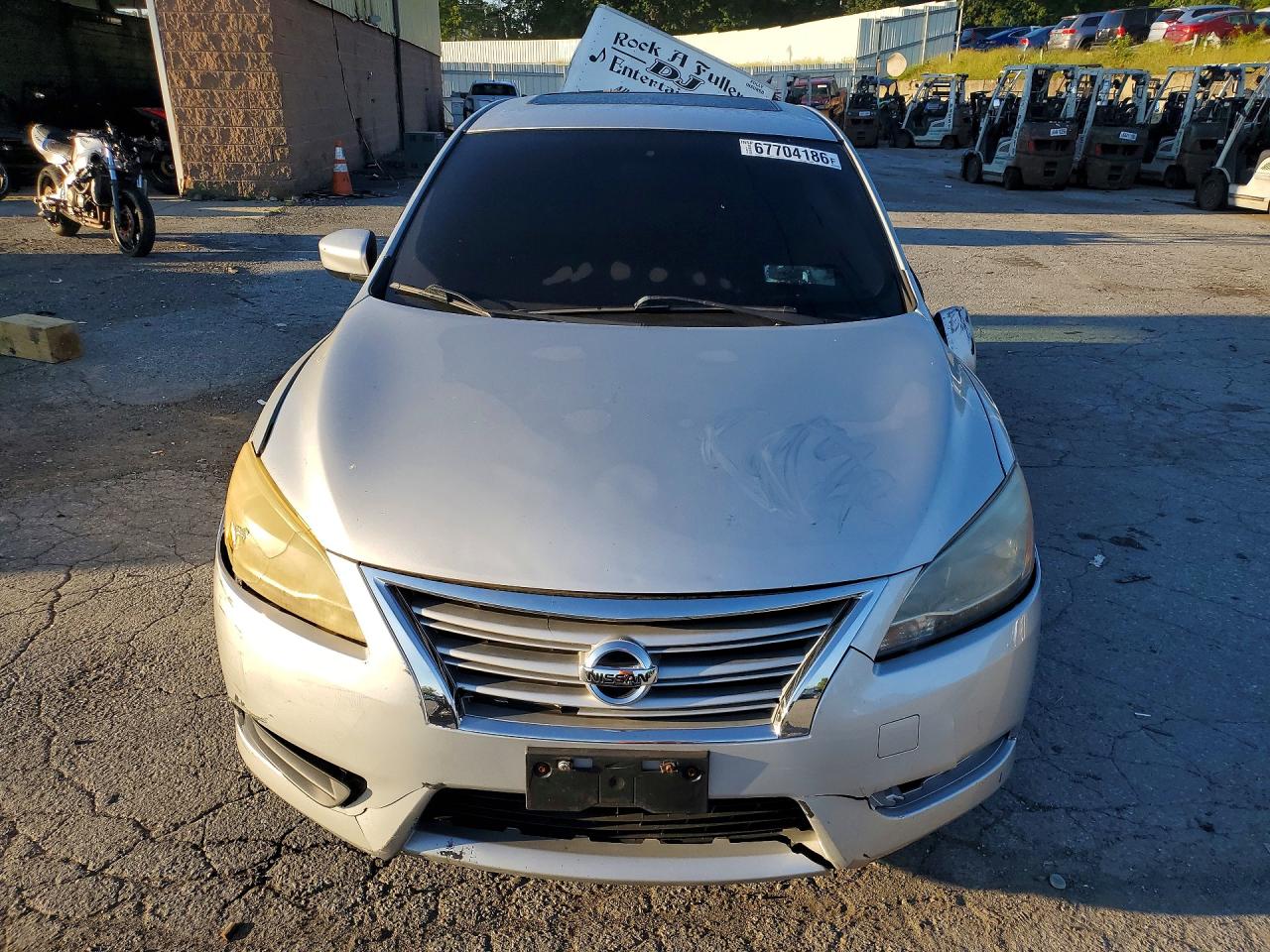 2014 Nissan Sentra Sv Silver vin: 3N1AB7AP7EY231562