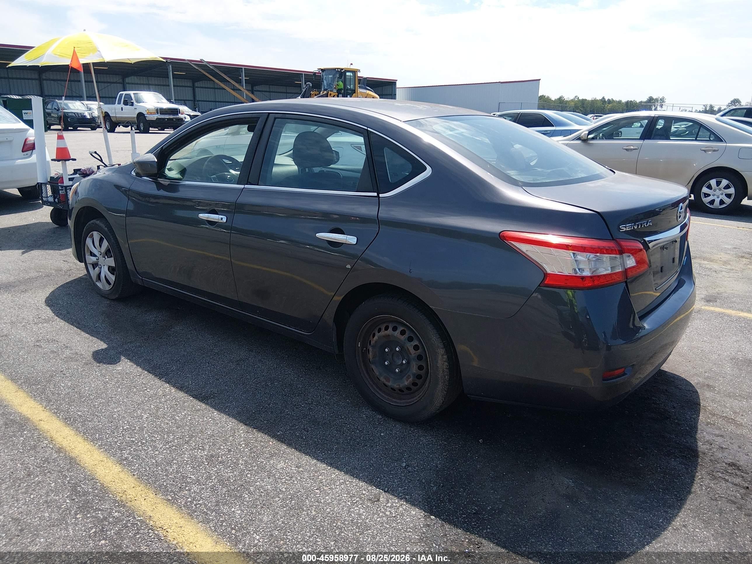 2014 Nissan Sentra Sv Gray vin: 3N1AB7AP7EY232825
