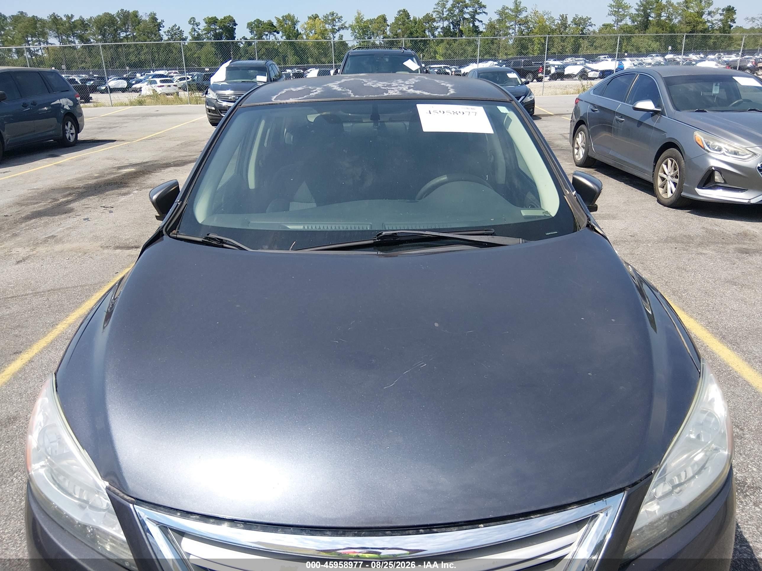 2014 Nissan Sentra Sv Gray vin: 3N1AB7AP7EY232825