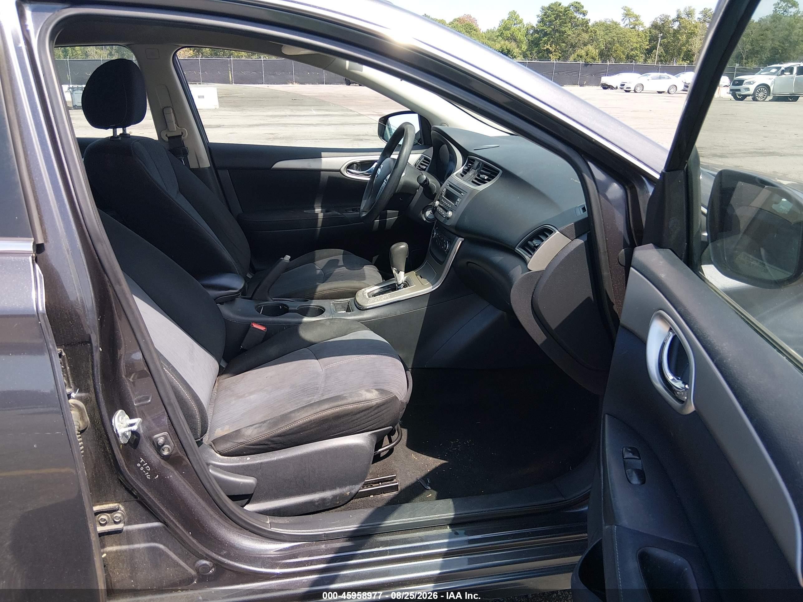 2014 Nissan Sentra Sv Gray vin: 3N1AB7AP7EY232825