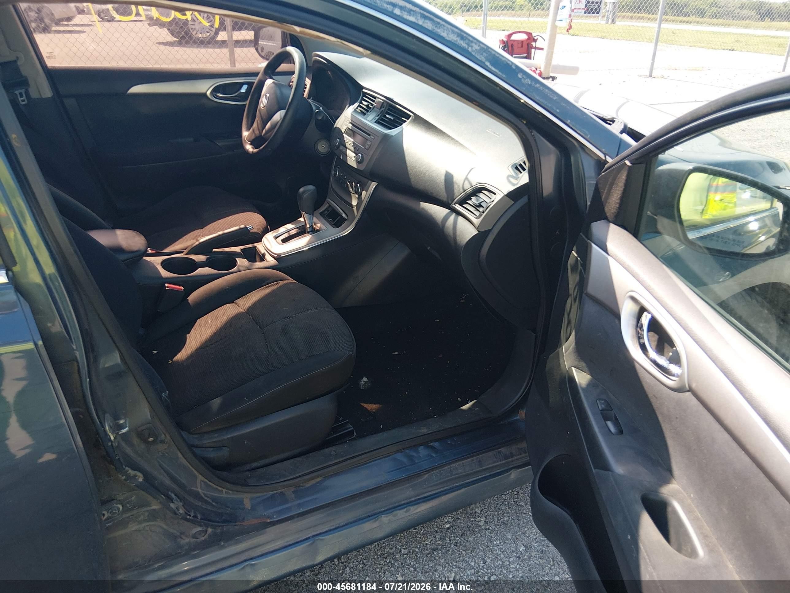 2014 Nissan Sentra S Blue vin: 3N1AB7AP7EY235174