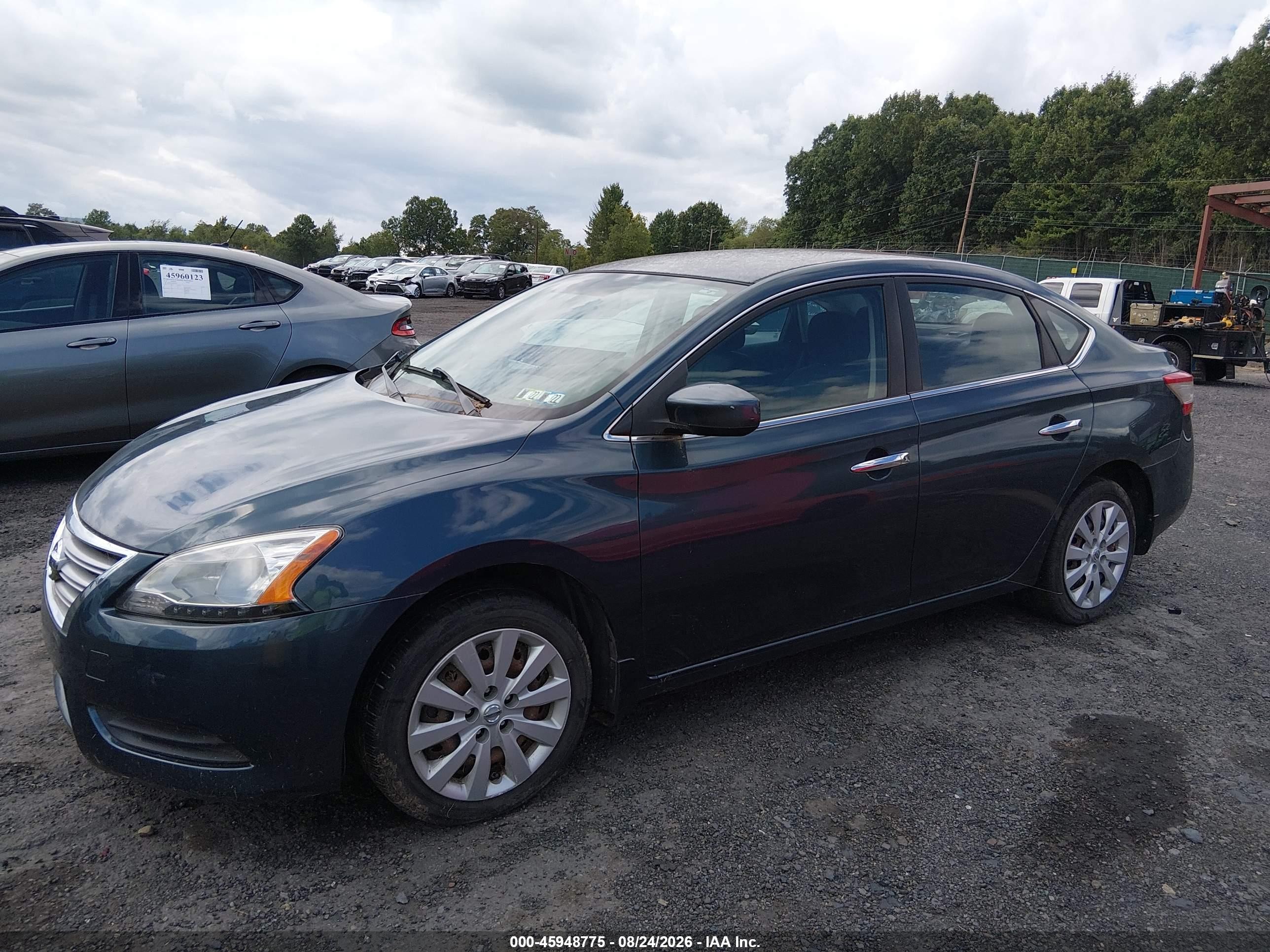 2014 Nissan Sentra S Gray vin: 3N1AB7AP7EY236339