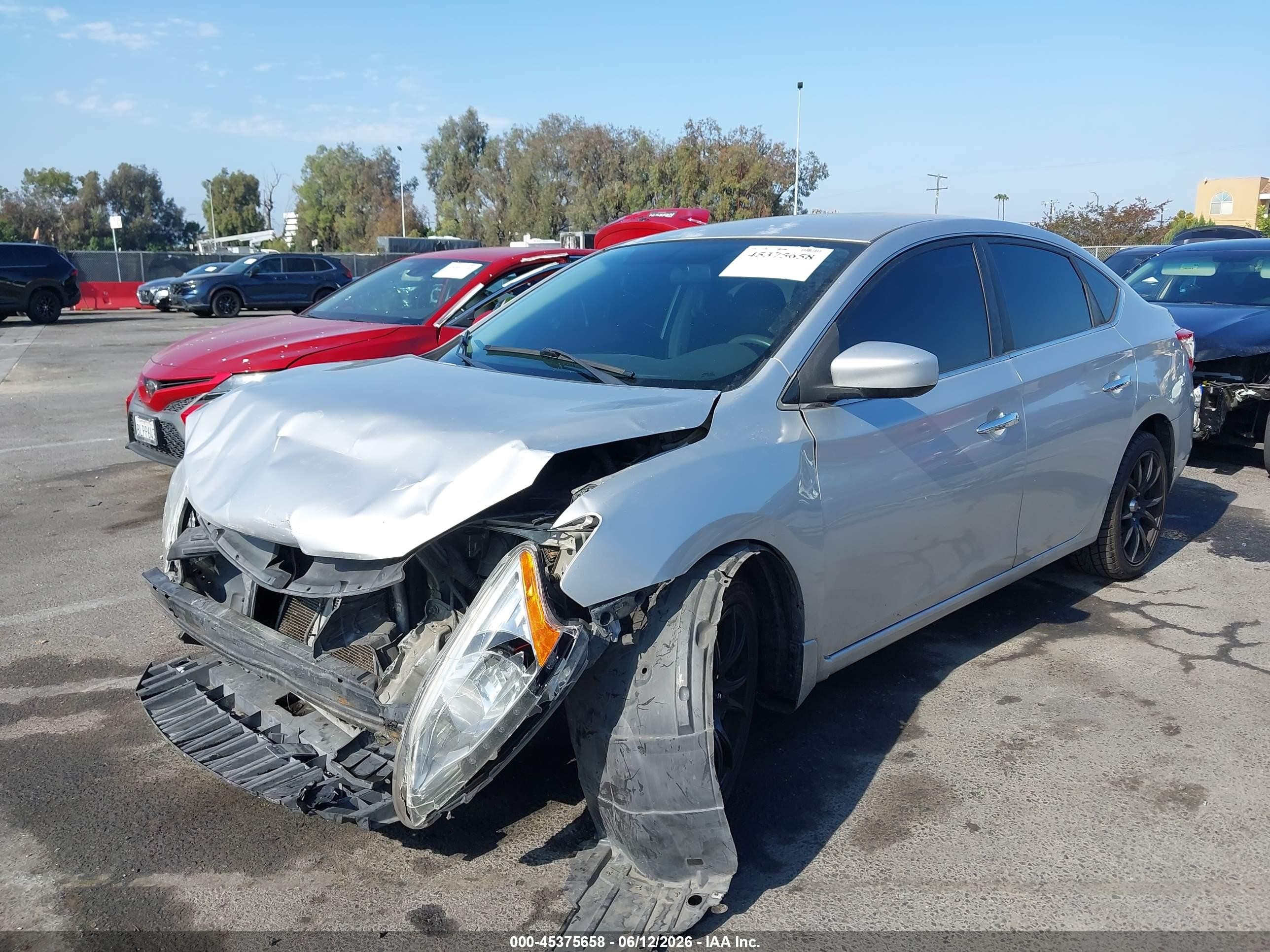2014 Nissan Sentra Fe+ S/fe+ Sv/s/sl/sr/sv Silver vin: 3N1AB7AP7EY237068