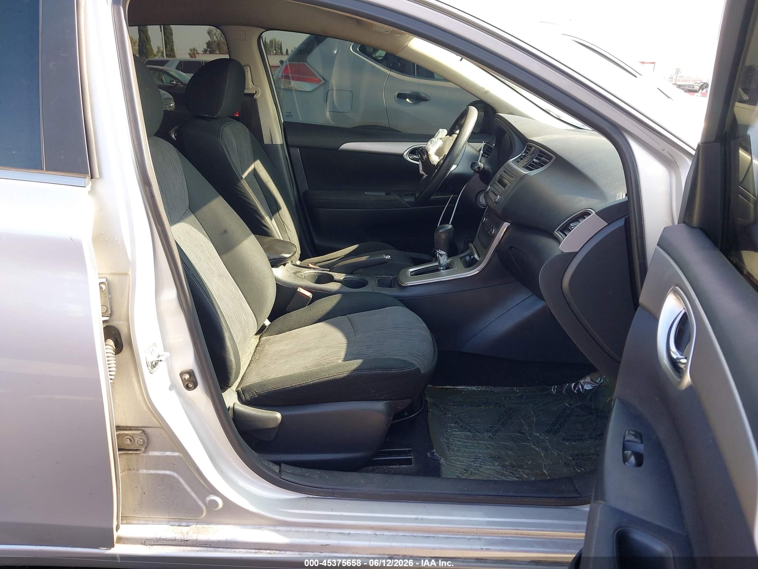 2014 Nissan Sentra Fe+ S/fe+ Sv/s/sl/sr/sv Silver vin: 3N1AB7AP7EY237068