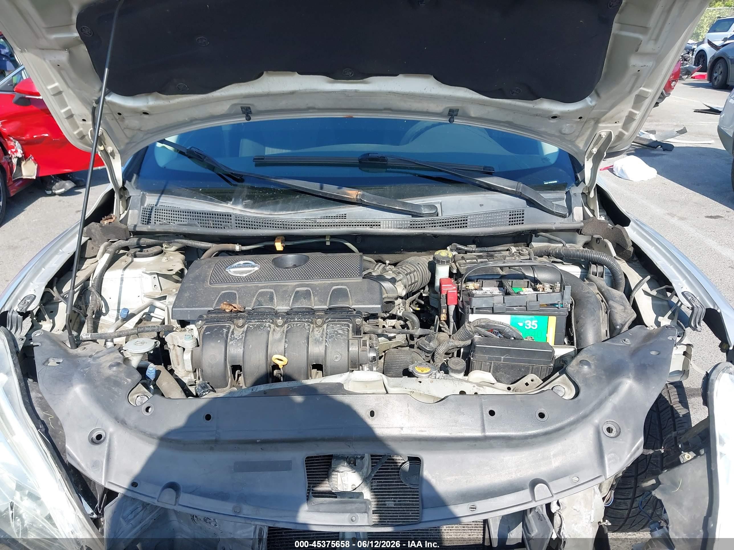 2014 Nissan Sentra Fe+ S/fe+ Sv/s/sl/sr/sv Silver vin: 3N1AB7AP7EY237068