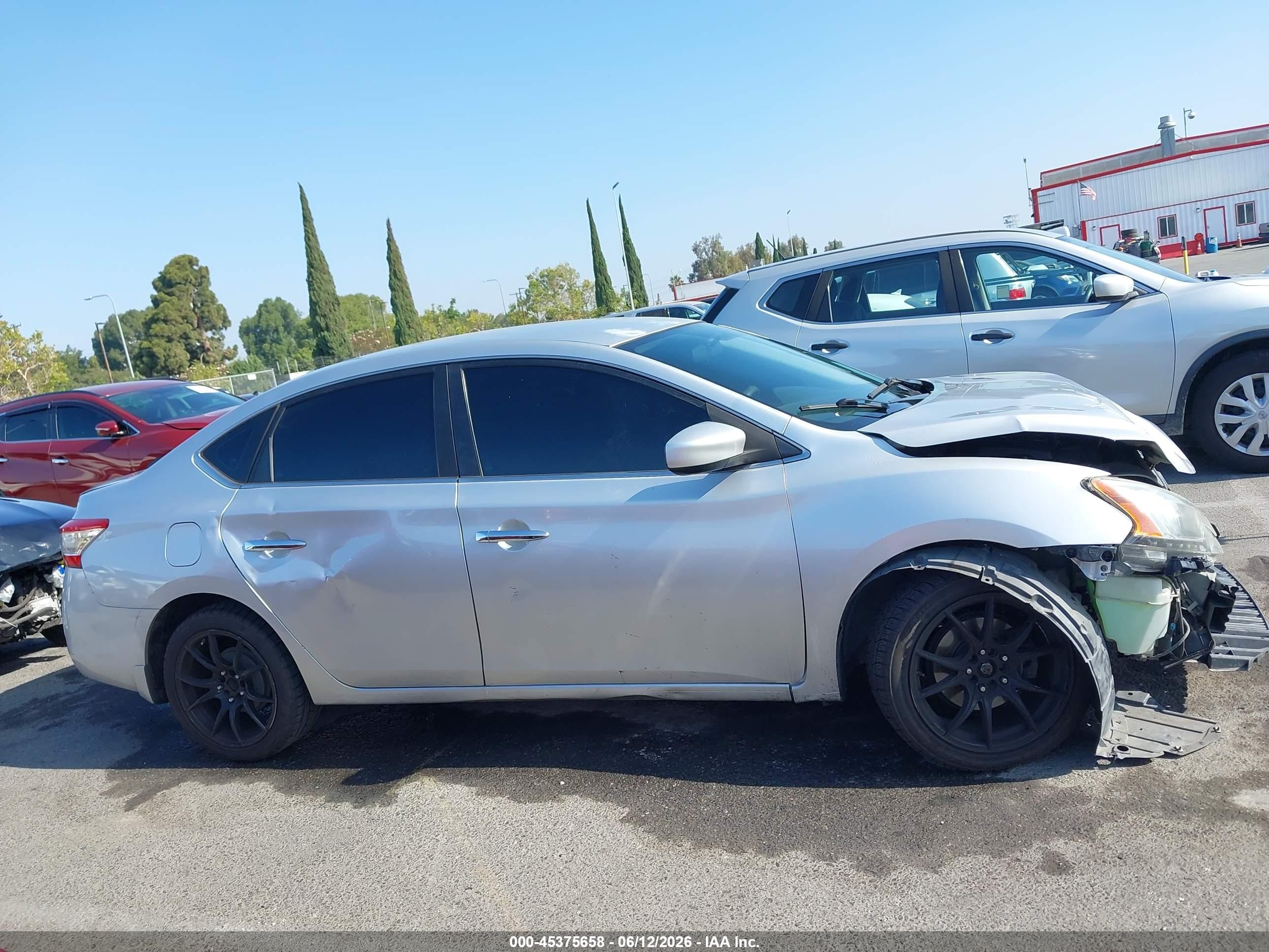 2014 Nissan Sentra Fe+ S/fe+ Sv/s/sl/sr/sv Silver vin: 3N1AB7AP7EY237068