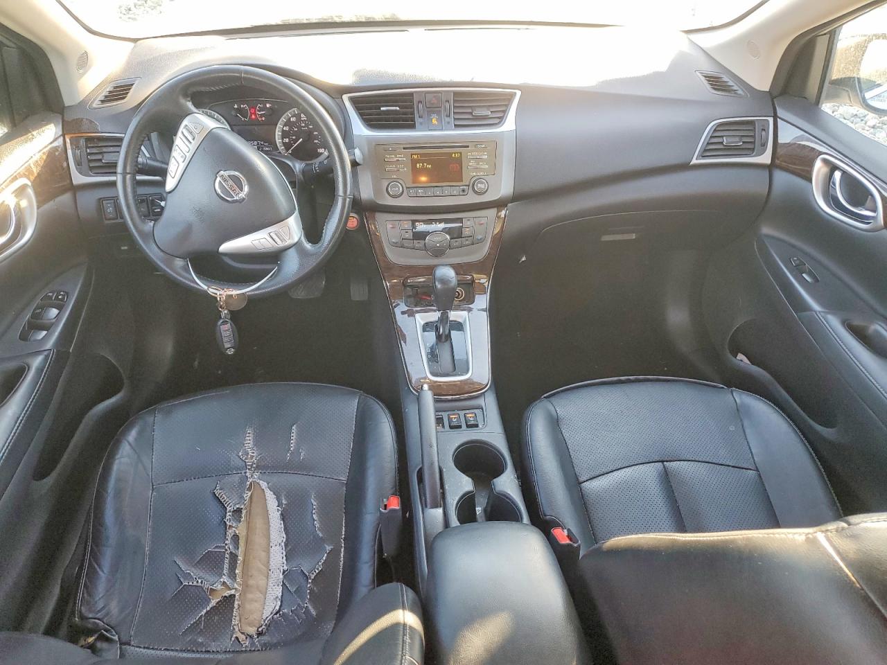 2014 Nissan Sentra Sl Серебряный vin: 3N1AB7AP7EY246689