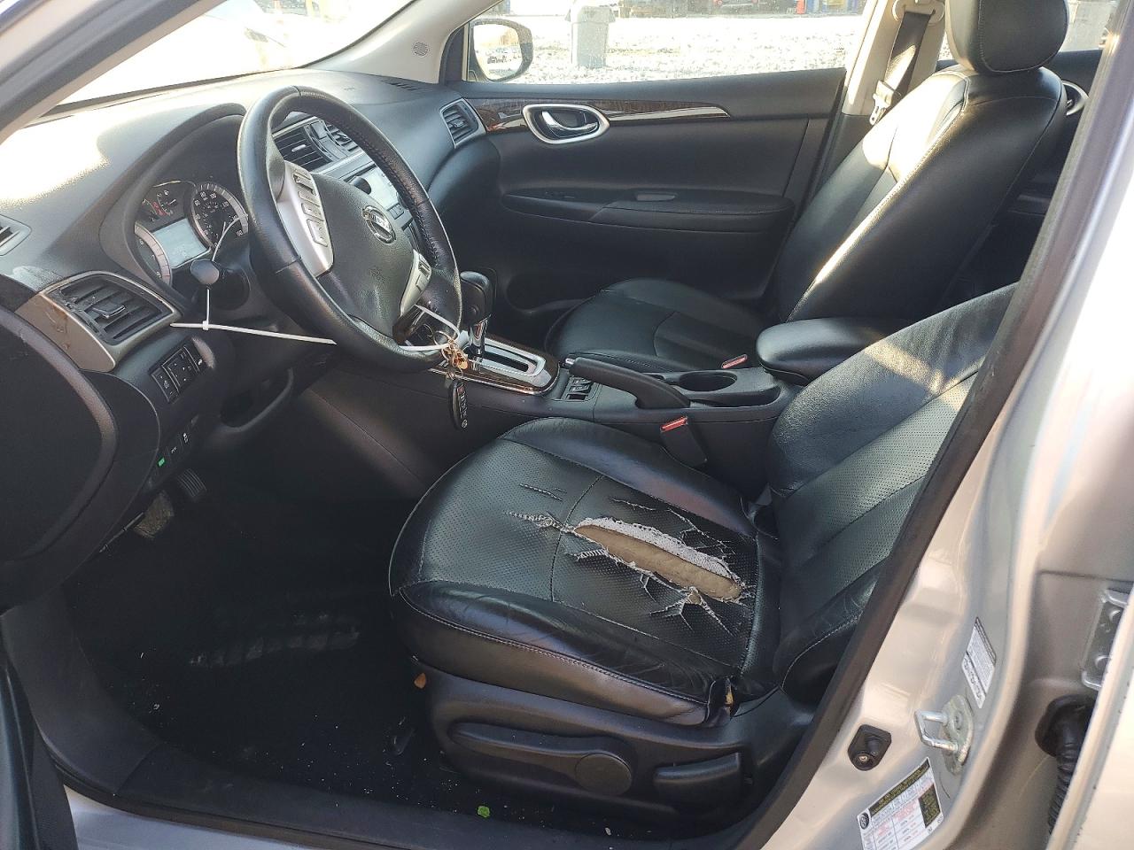 2014 Nissan Sentra Sl Серебряный vin: 3N1AB7AP7EY246689