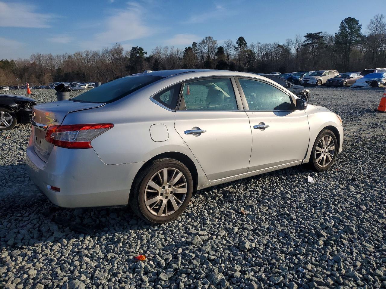 2014 Nissan Sentra Sl Серебряный vin: 3N1AB7AP7EY246689