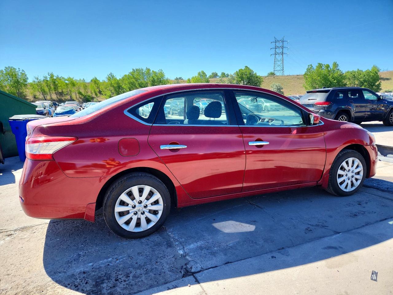 2014 Nissan Sentra Sv Red vin: 3N1AB7AP7EY249480
