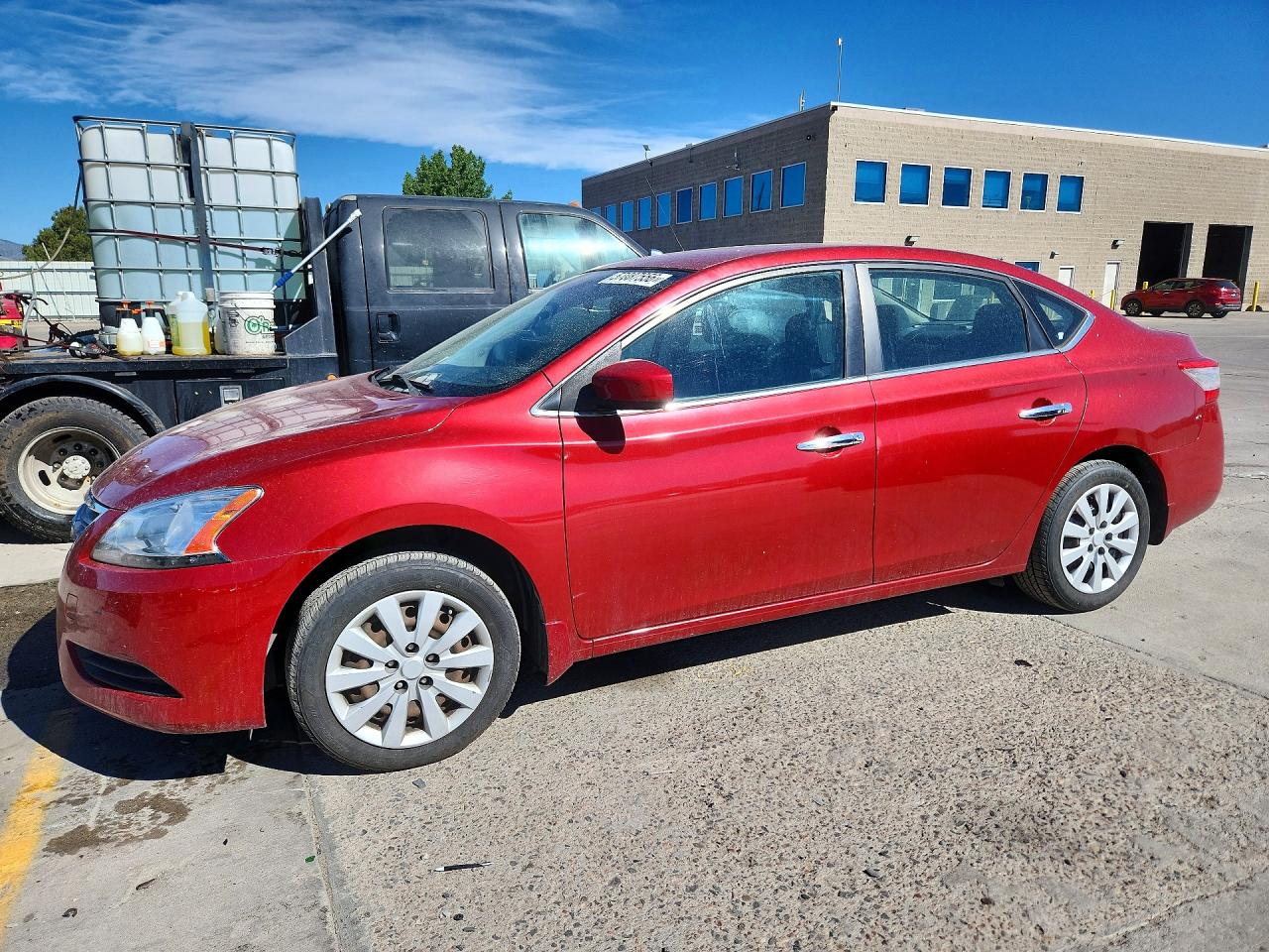 2014 Nissan Sentra Sv Red vin: 3N1AB7AP7EY249480