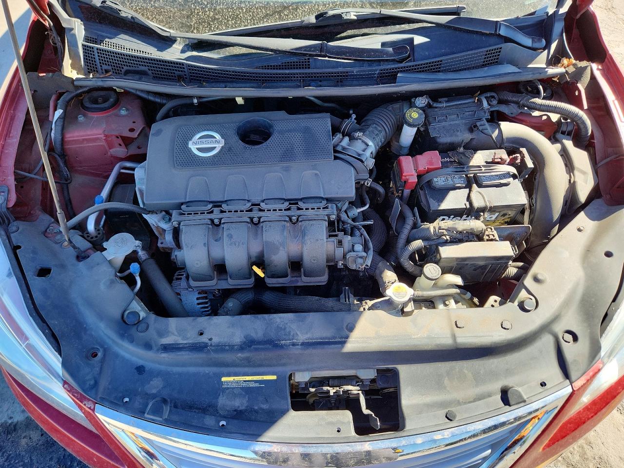 2014 Nissan Sentra Sv Red vin: 3N1AB7AP7EY249480