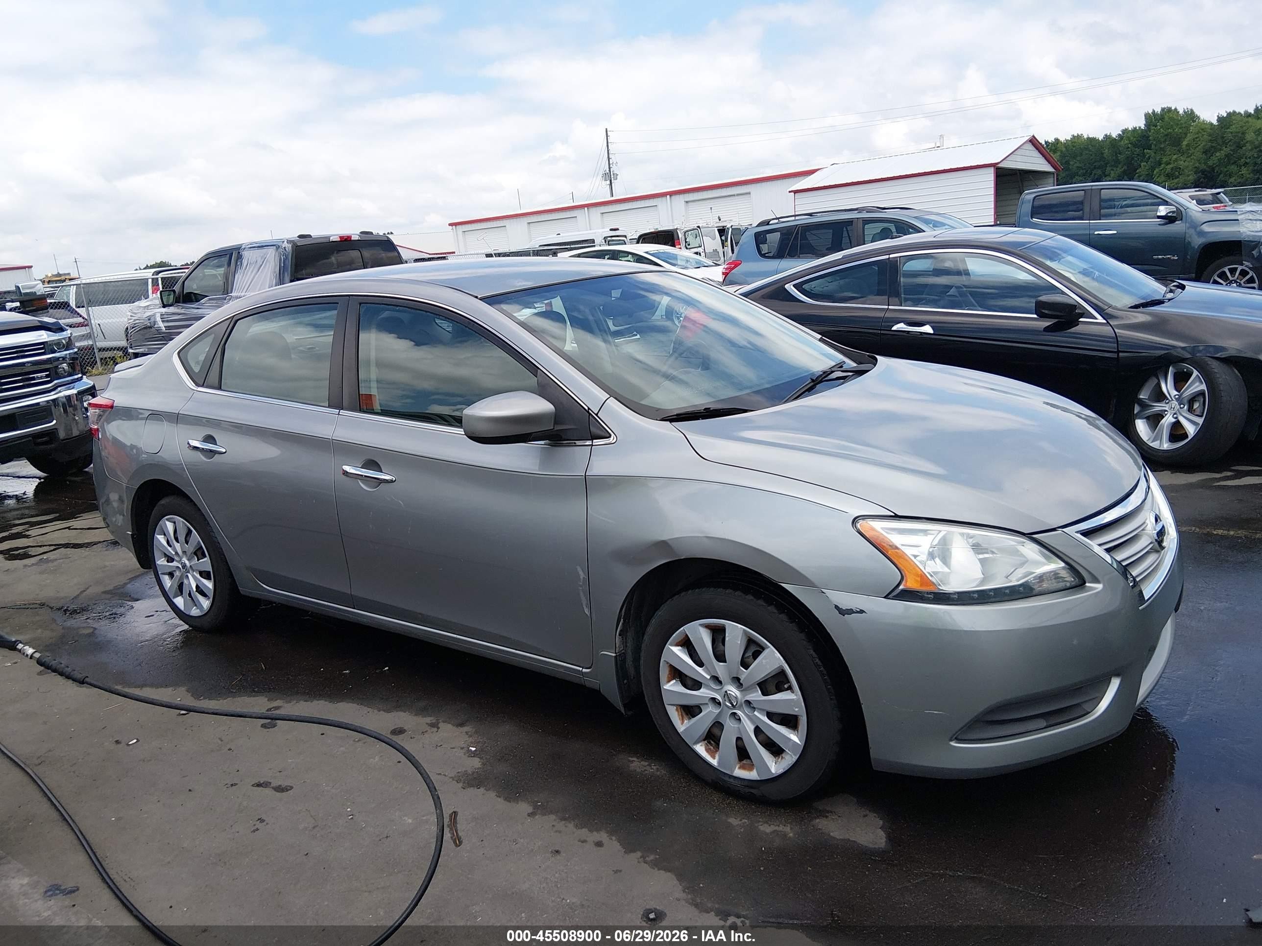 2014 Nissan Sentra Fe+ S/fe+ Sv/s/sl/sr/sv Silver vin: 3N1AB7AP7EY249690