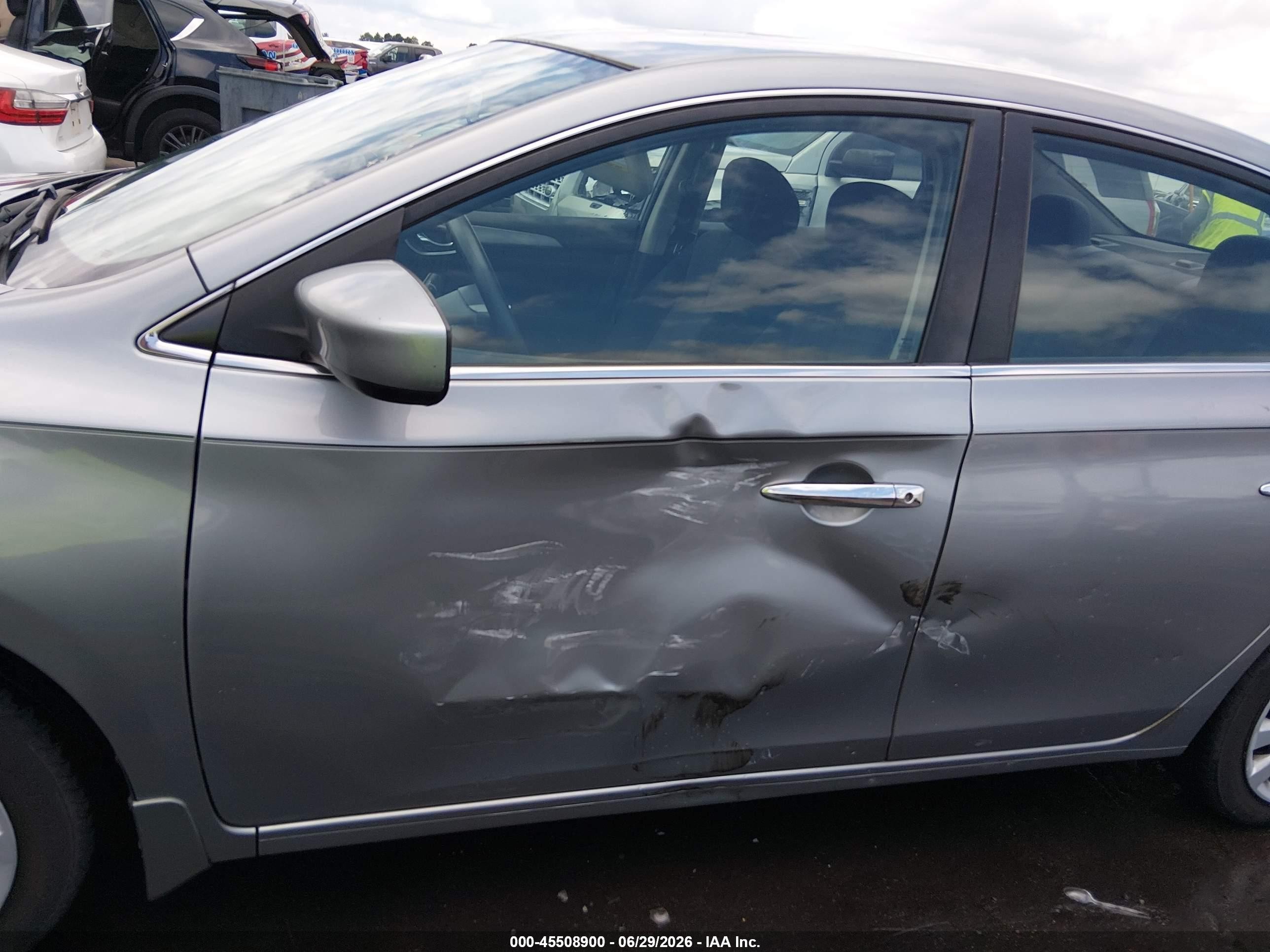 2014 Nissan Sentra Fe+ S/fe+ Sv/s/sl/sr/sv Silver vin: 3N1AB7AP7EY249690