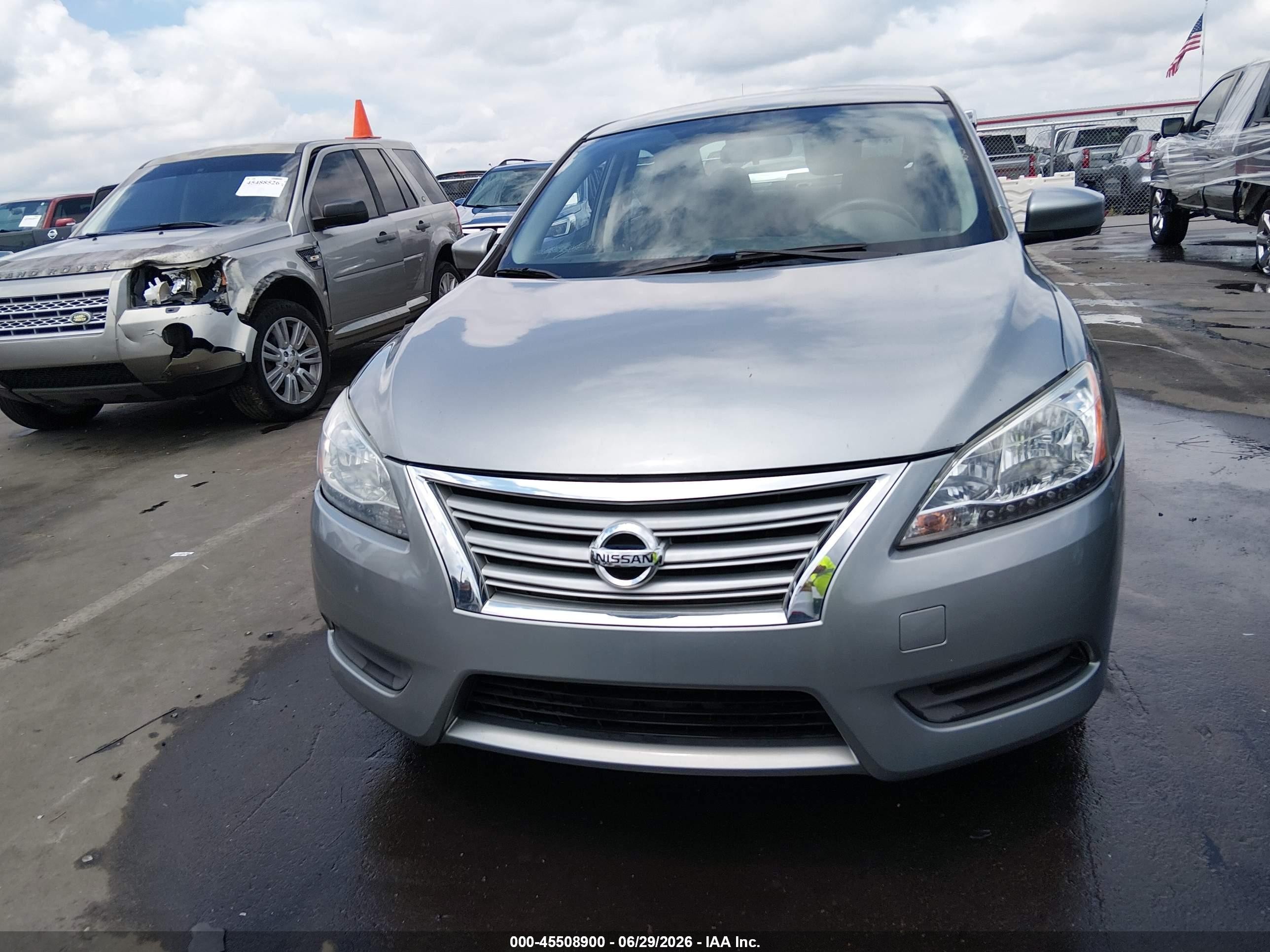 2014 Nissan Sentra Fe+ S/fe+ Sv/s/sl/sr/sv Silver vin: 3N1AB7AP7EY249690