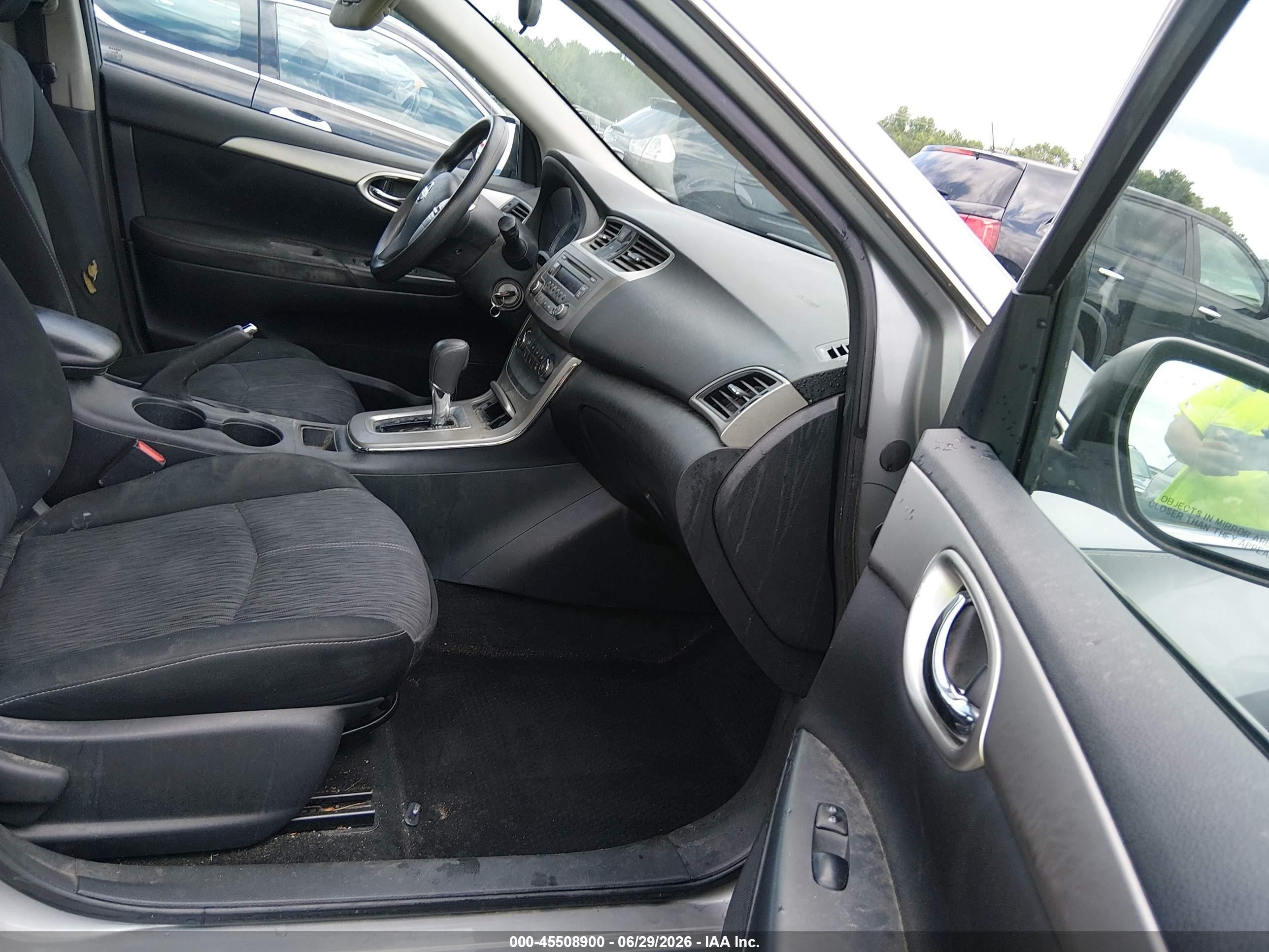 2014 Nissan Sentra Fe+ S/fe+ Sv/s/sl/sr/sv Silver vin: 3N1AB7AP7EY249690