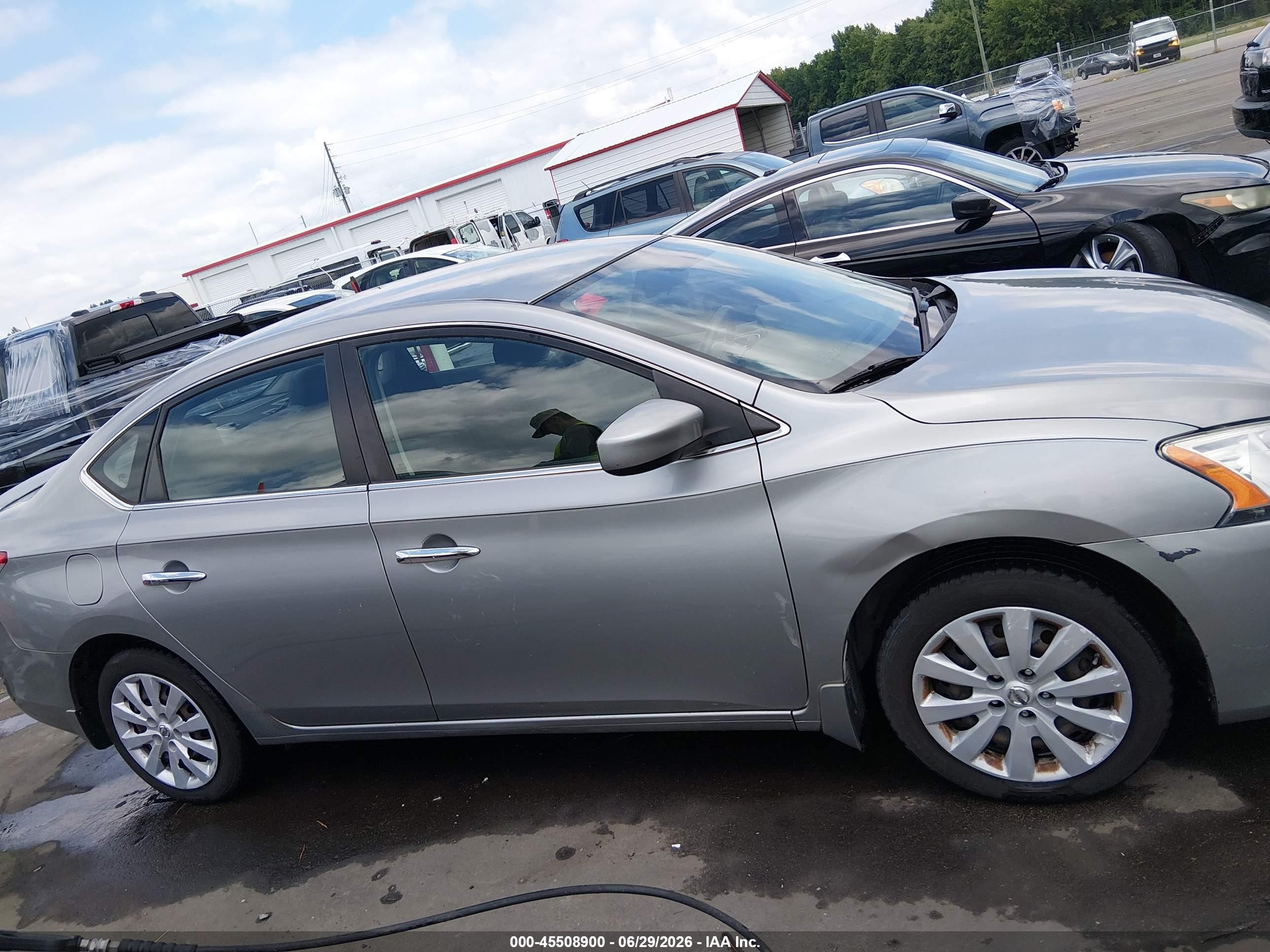2014 Nissan Sentra Fe+ S/fe+ Sv/s/sl/sr/sv Silver vin: 3N1AB7AP7EY249690