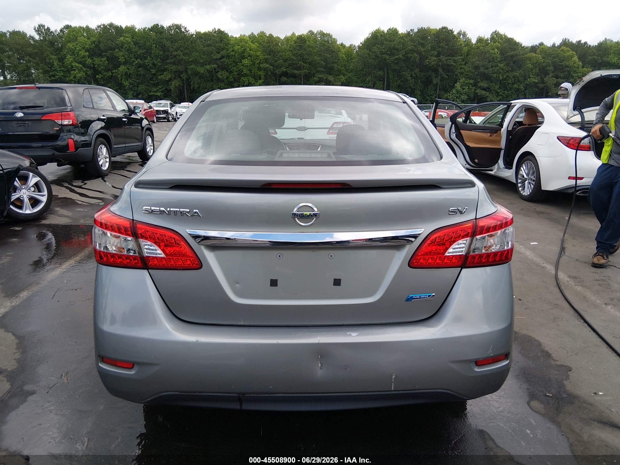 2014 Nissan Sentra Fe+ S/fe+ Sv/s/sl/sr/sv Silver vin: 3N1AB7AP7EY249690