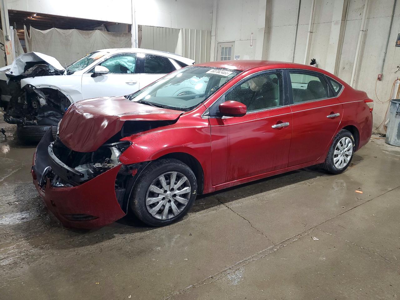 2014 Nissan Sentra S Red vin: 3N1AB7AP7EY250256