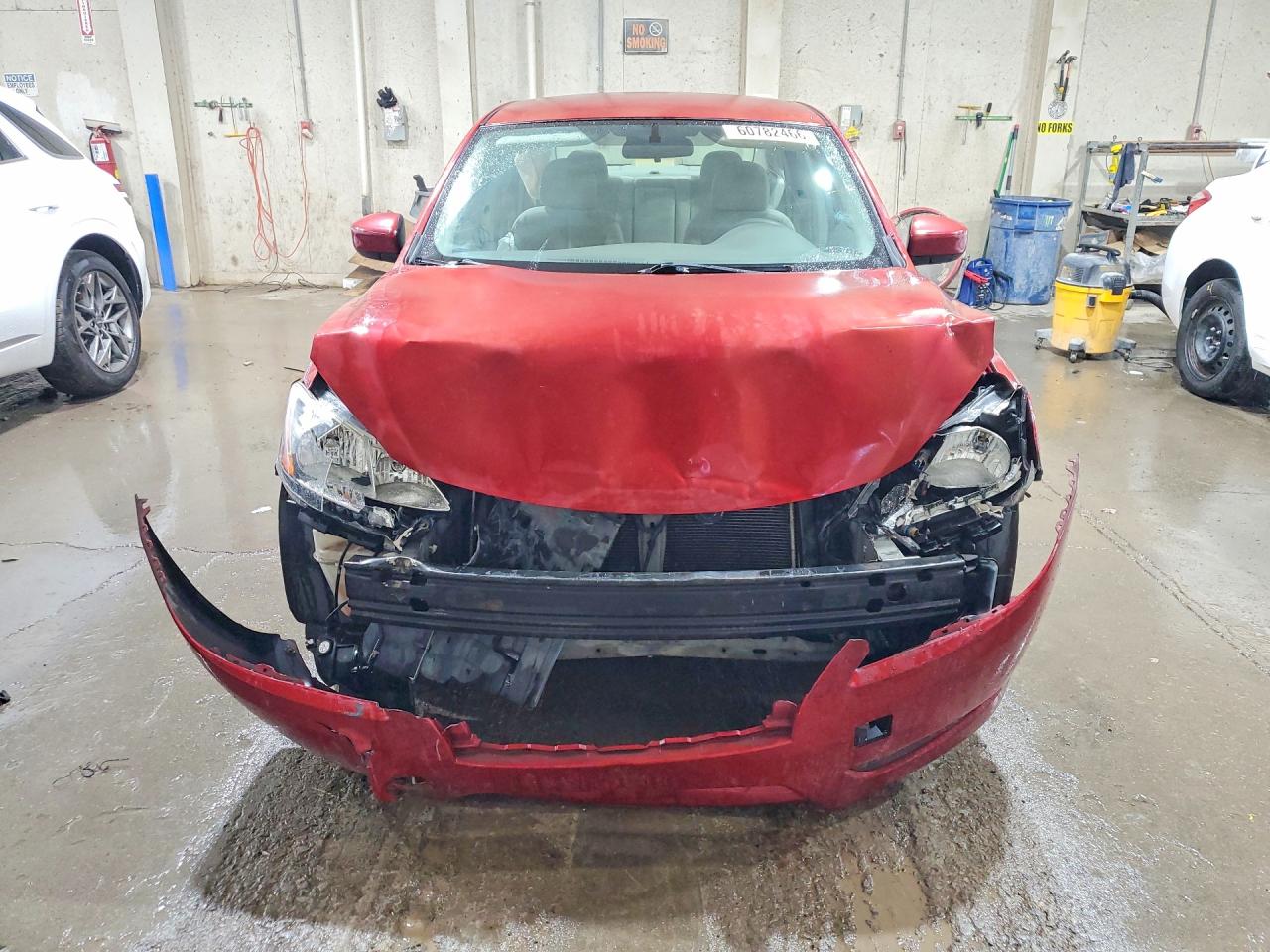 2014 Nissan Sentra S Red vin: 3N1AB7AP7EY250256