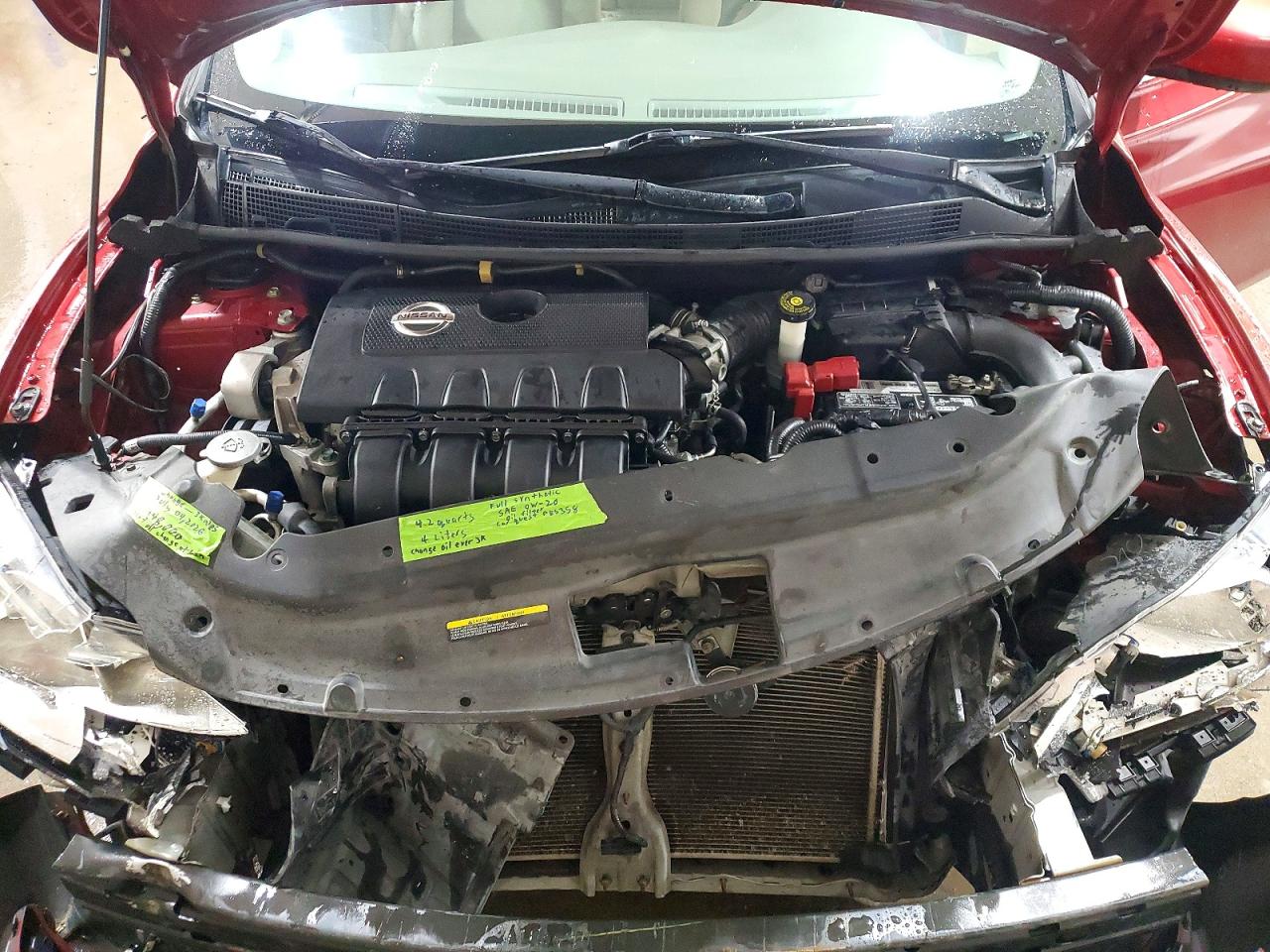 2014 Nissan Sentra S Red vin: 3N1AB7AP7EY250256