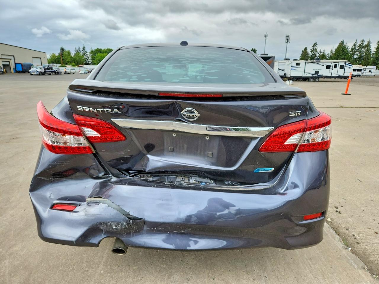 2014 Nissan Sentra Sr Gray vin: 3N1AB7AP7EY251780