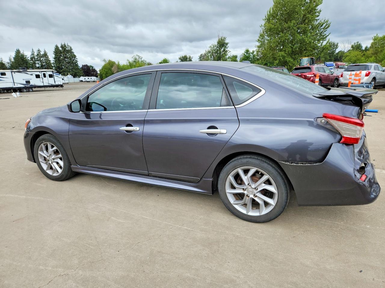 2014 Nissan Sentra Sr Gray vin: 3N1AB7AP7EY251780