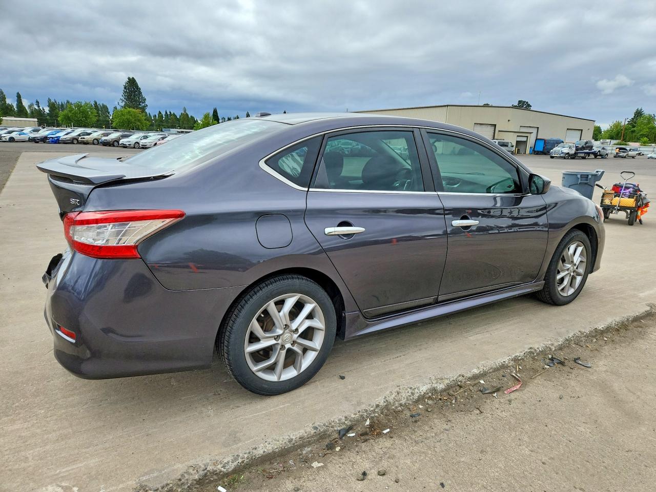 2014 Nissan Sentra Sr Gray vin: 3N1AB7AP7EY251780