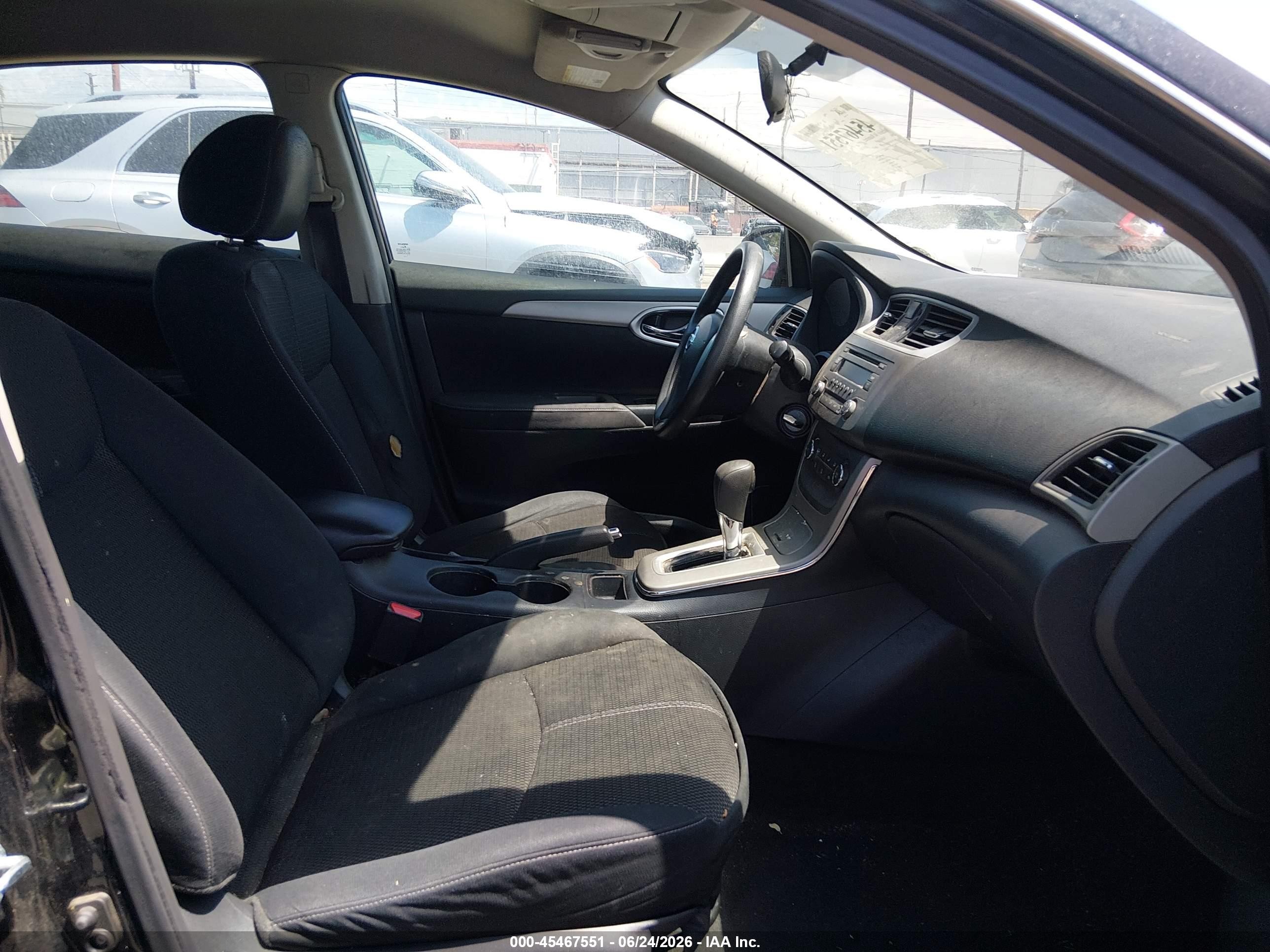 2014 Nissan Sentra S Black vin: 3N1AB7AP7EY253013