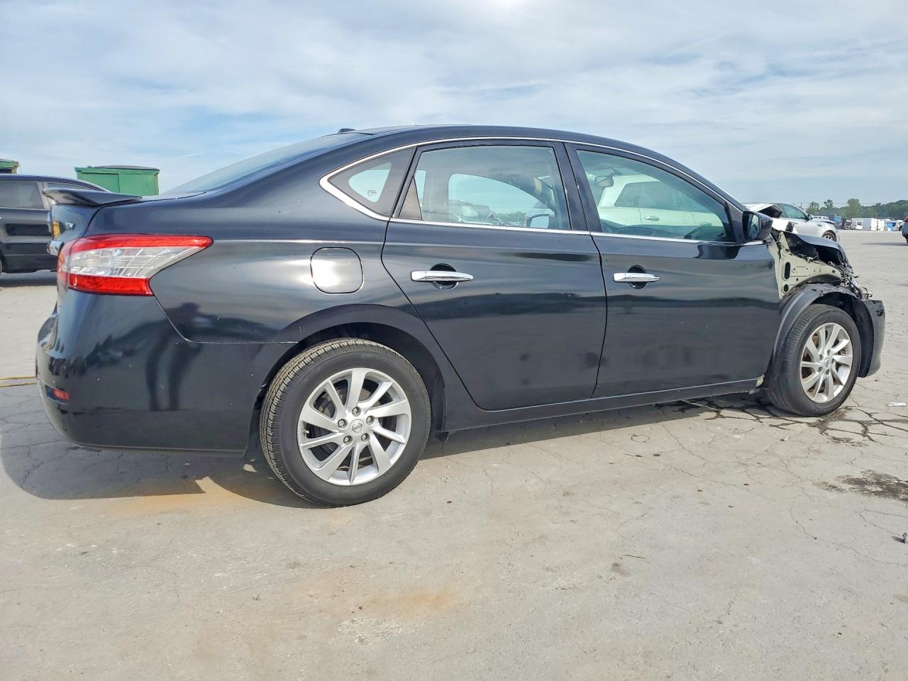 2014 Nissan Sentra Sv Black vin: 3N1AB7AP7EY253335