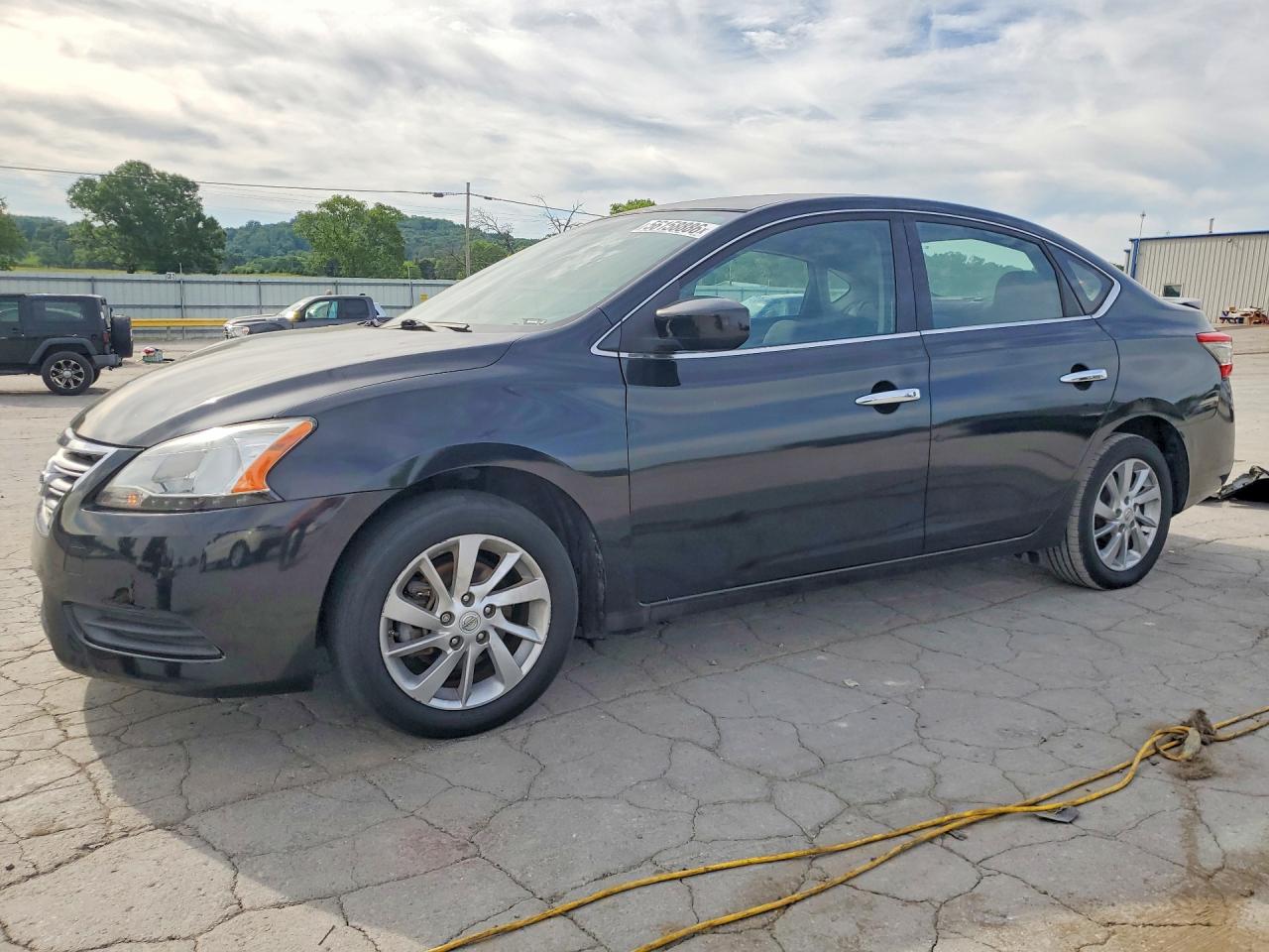 2014 Nissan Sentra Sv Black vin: 3N1AB7AP7EY253335