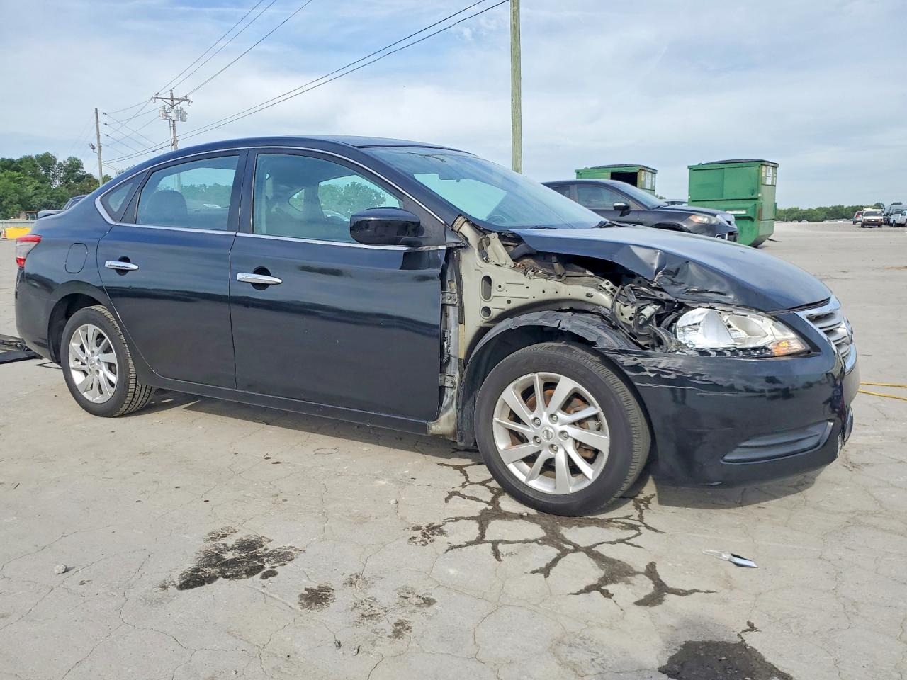 2014 Nissan Sentra Sv Black vin: 3N1AB7AP7EY253335