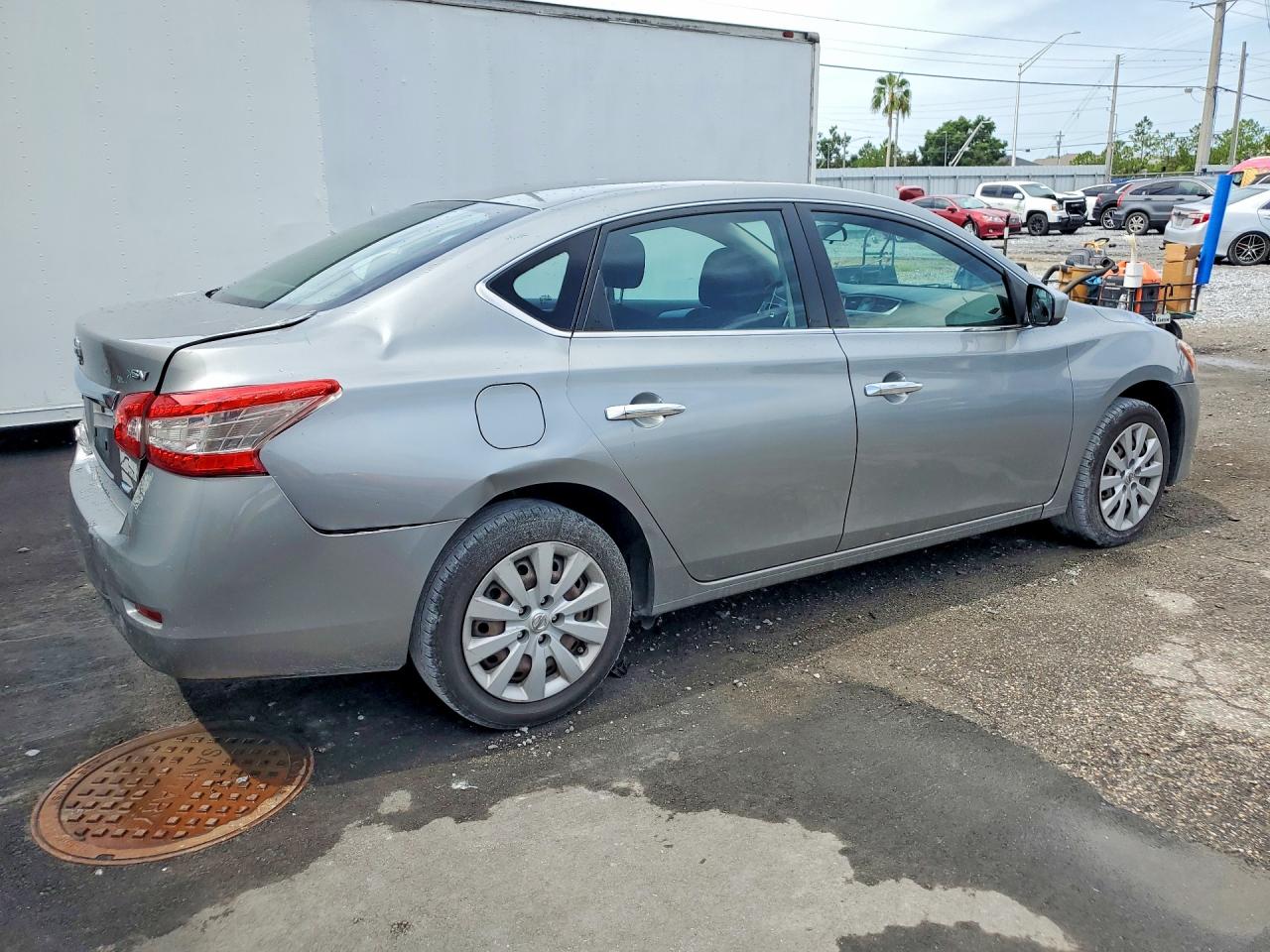 2014 Nissan Sentra Sv Silver vin: 3N1AB7AP7EY260639