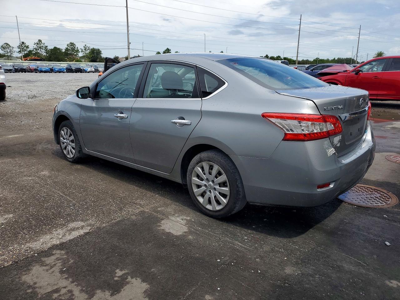 2014 Nissan Sentra Sv Silver vin: 3N1AB7AP7EY260639